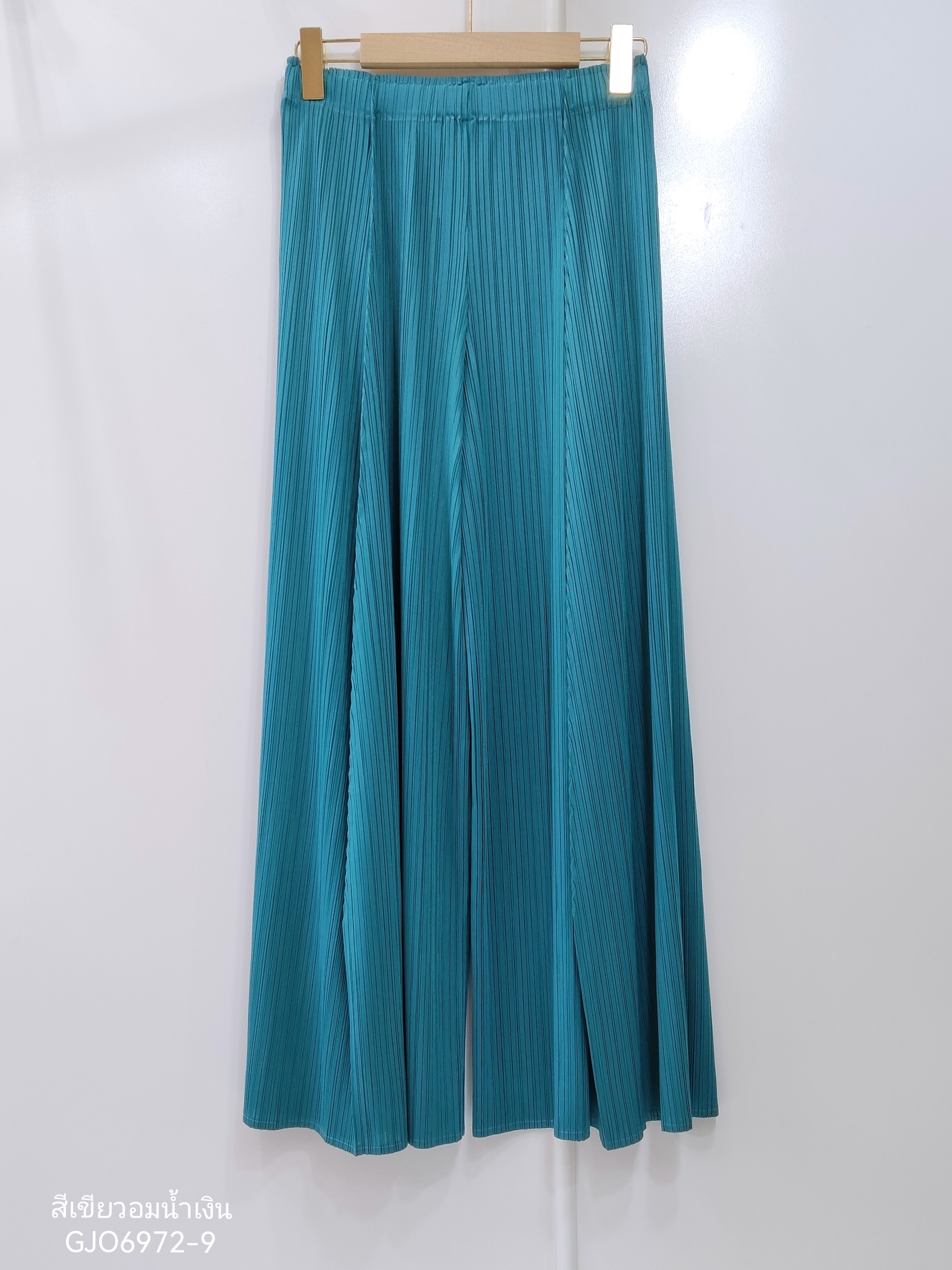 ยาว37.5"นิ้ว! 2MUAY กางเกงผู้หญิง กางเกงพลีทคุณภาพ รุ่น GJO6972 WIDE LEG PLEAT PANT FREE SIZE
