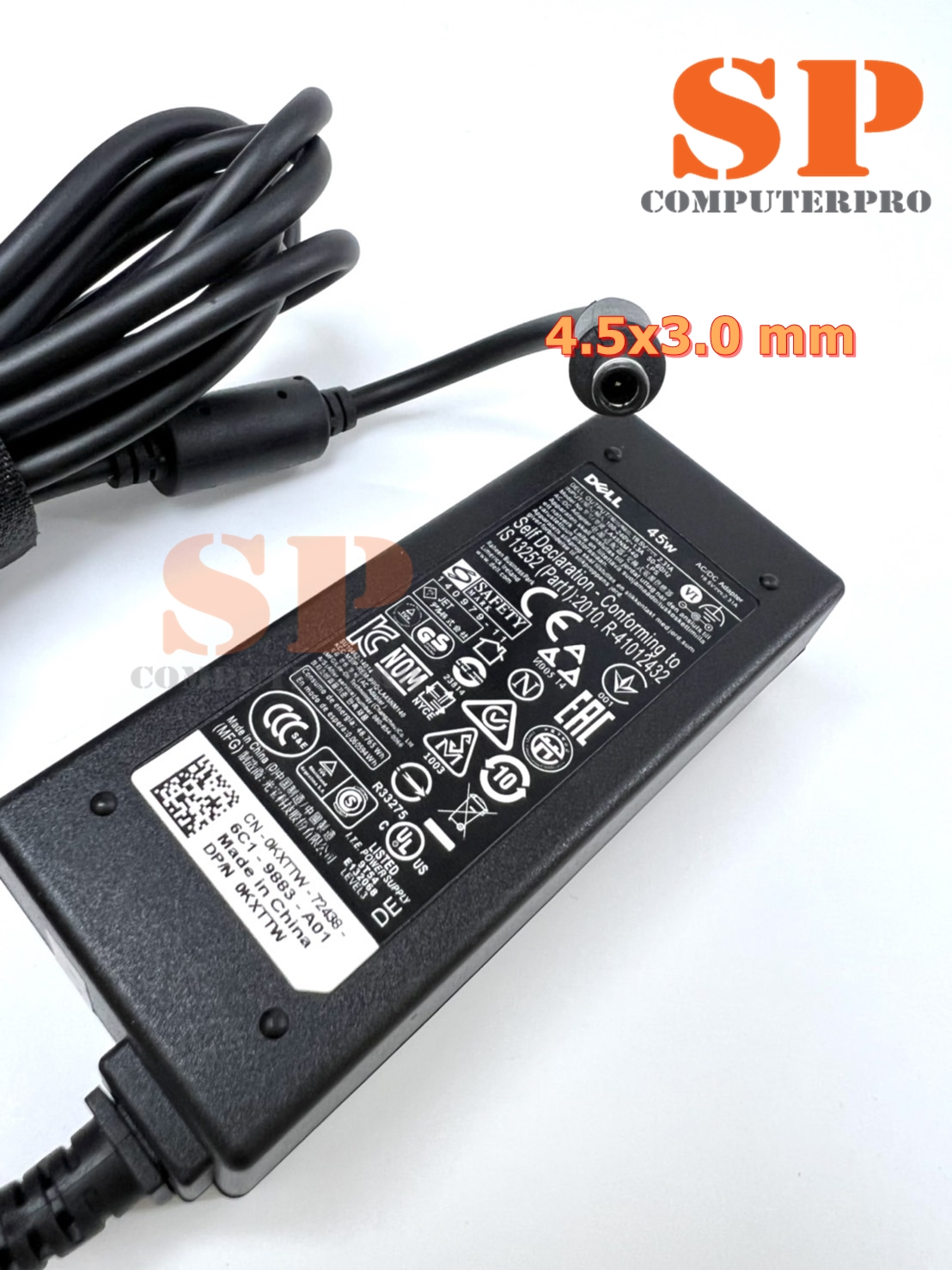 Dell Adapter อแดปเตอร์ของแท้ Dell Inspiron 14-7000 19.5V 2.31A 45W หัวขนาด 4.5*3.0 mm