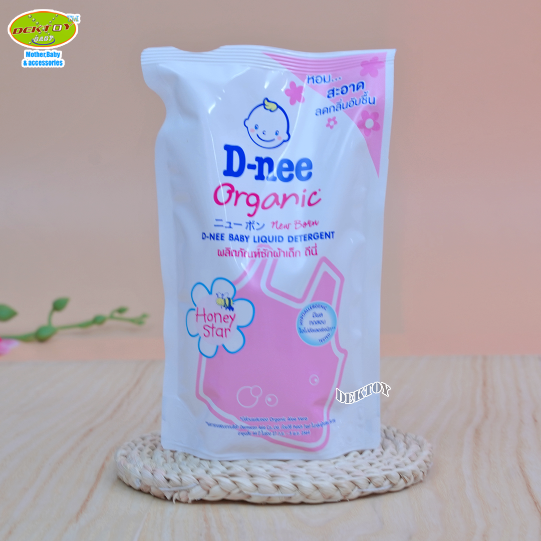 D-nee น้ำยาซักผ้าเด็กดีนี่ กลิ่น Honey Star สีชมพู 550 มล.