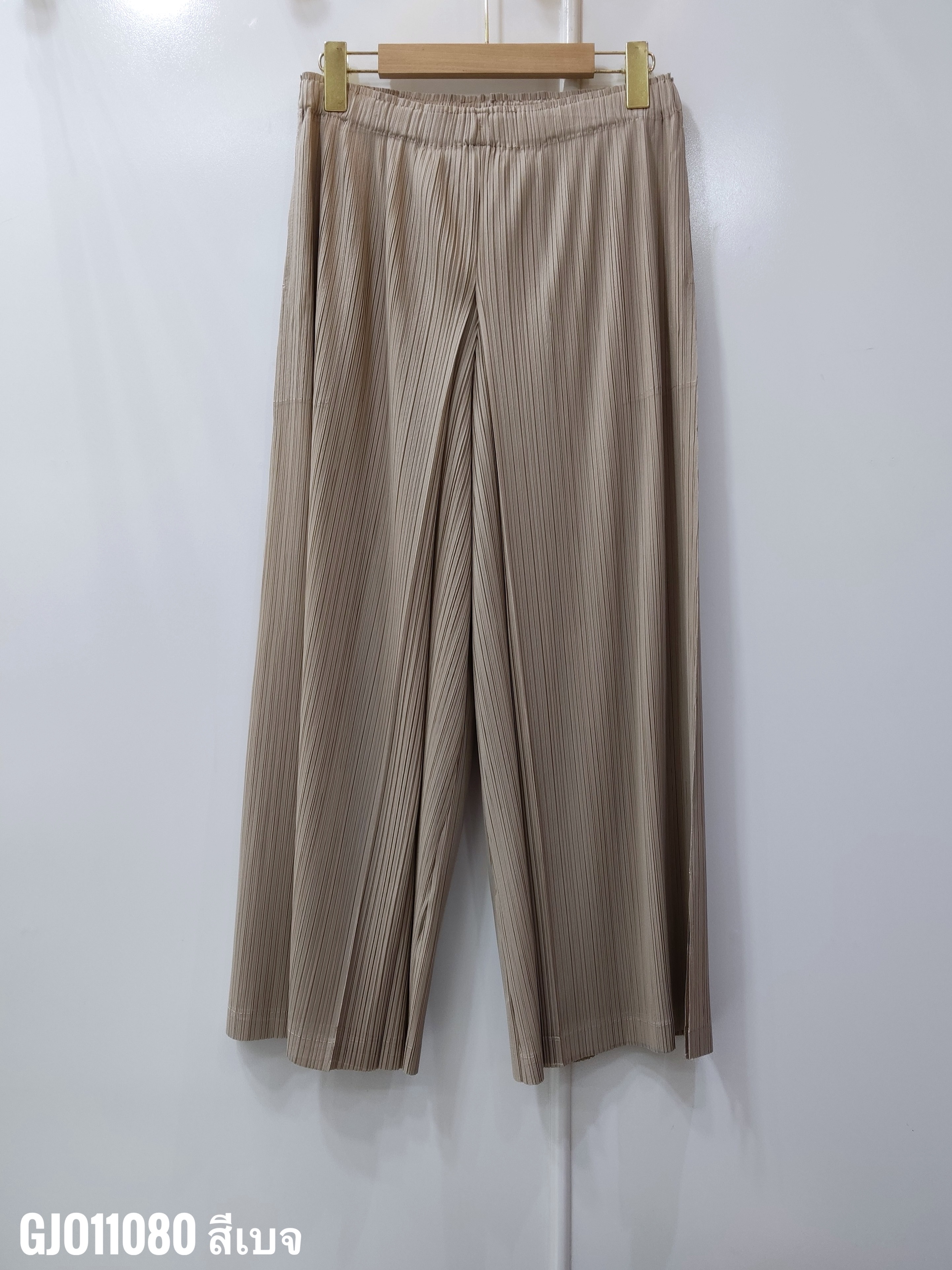 ปรับราคาลง20%!! ยาว 35นิ้ว!! 2MUAY รุ่น GJO11080 กางเกงอัดพลีท CULOTTE WIDE LEG PLEATED PANTS 8 สี FREE SIZE