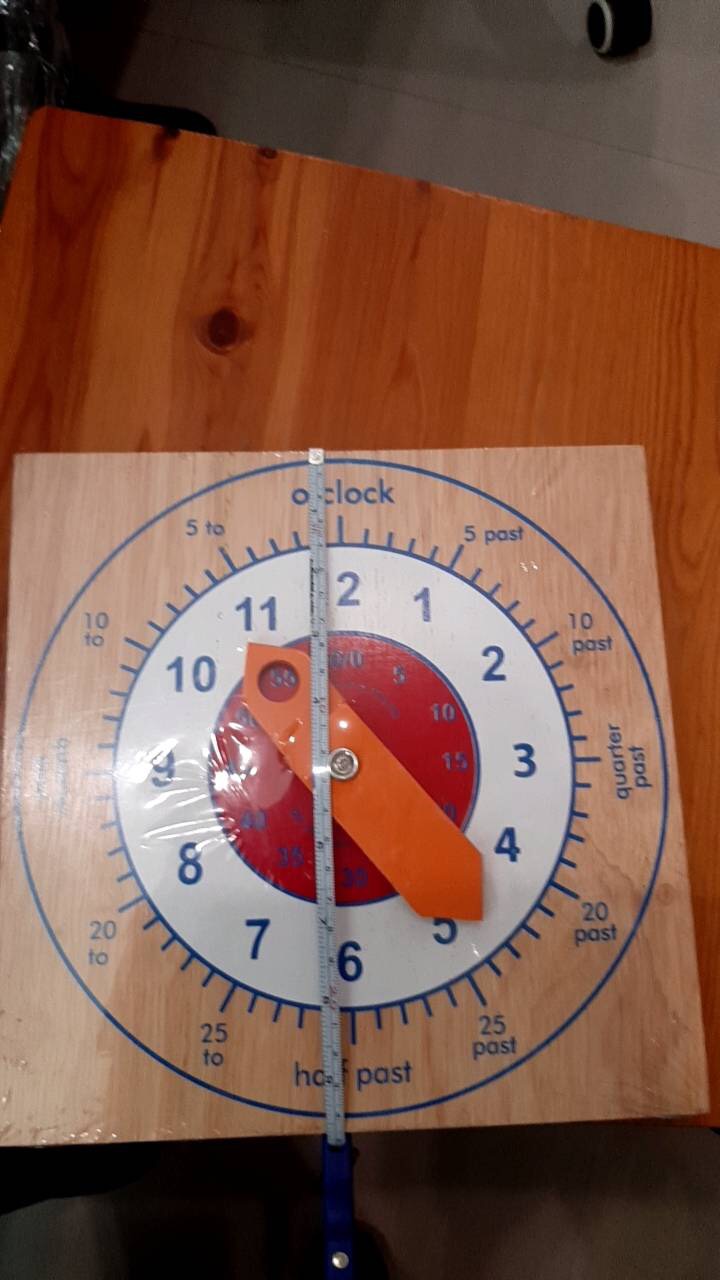 นาฬิกาตั้งโต๊ะ(ภาษาอังกฤษ), นาฬิกาสื่อการสอน,ของเล่นเสริมพัฒนาการ, ของเล่น, สื่อการสอนปฐมวัย