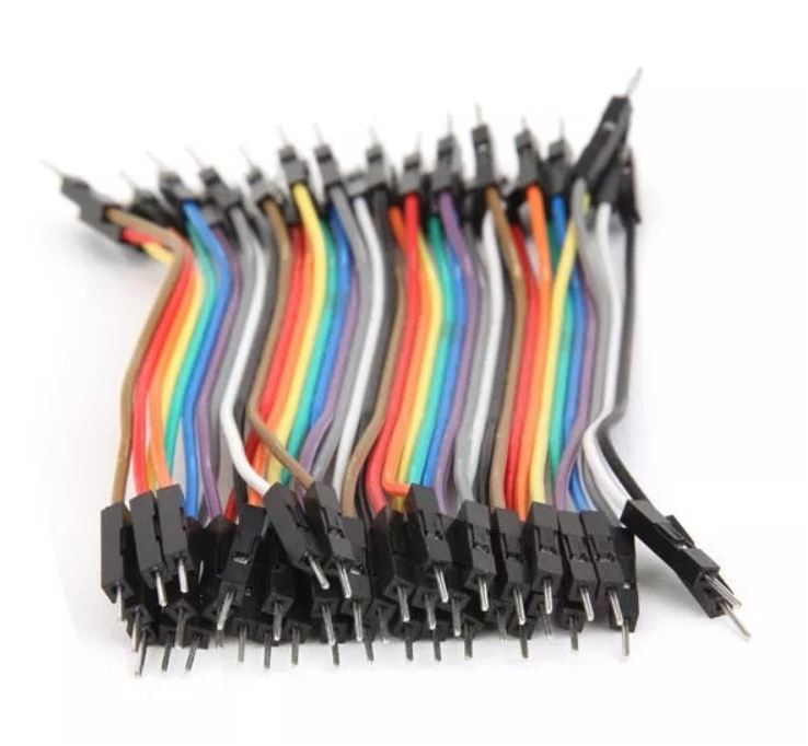 สายไฟ jumper ผู้-ผู้ ยาว 10cm. จำนวน 40 เส้น
