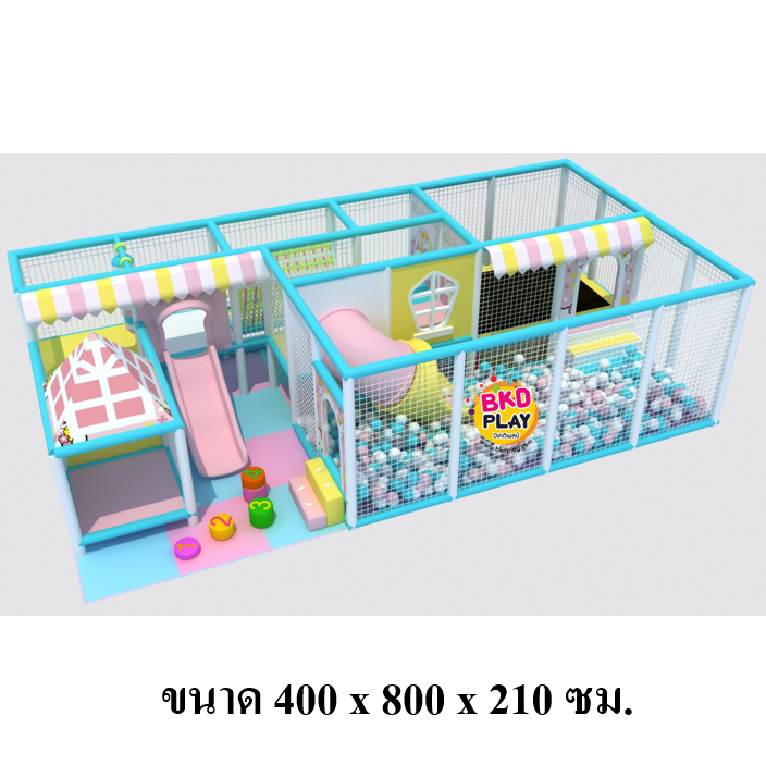 บ้านบอลเด็ก ชุดสนุกเด็กแสนหวาน บ่อบอลพร้อมสไลเดอร์และของเล่นมากมาย นุ่มนิ่ม softplay สวนสนุก เครื่องเล่นสนามในร่ม indoorplayground รับสั่งทำบ้านบอลตามธีมสีและขนาดตามพื้นที่ได้ pre order 30-45 วัน