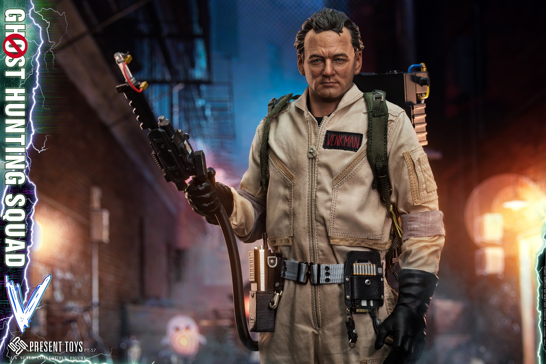 [พร้อมส่ง] Present Toys 1/6 : Ghost hunting squad PT-sp57 : V (Bill Murray)