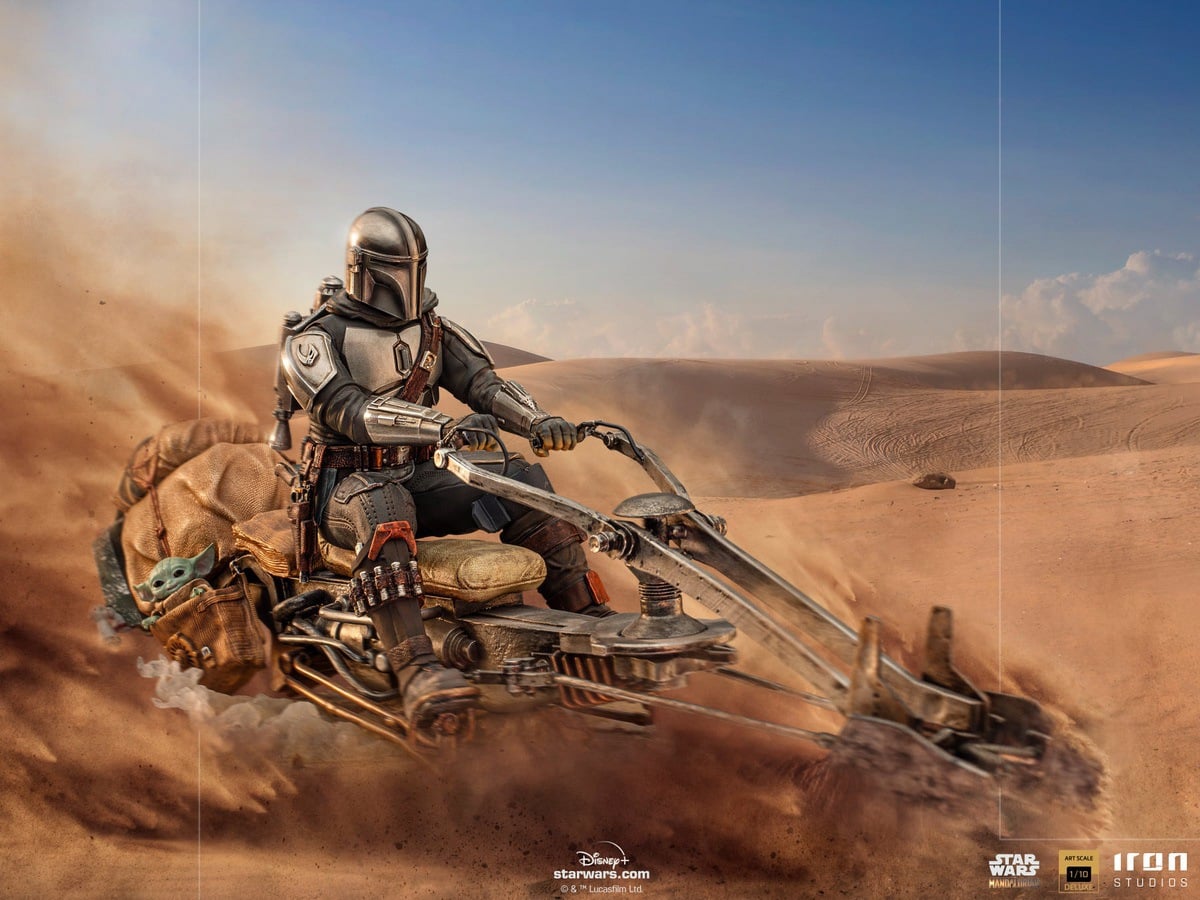 [สั่งจอง]Iron Studios LUCSWR48721-10 1/10 : The Mandalorian on Speederbike