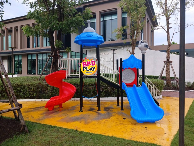 เครื่องเล่นสนามกลางแจ้ง-ในร่ม,ชุดยูเอฟโอสองสไลด์ กระดานลื่น, ของเล่น,ครุภัณฑ์สนามเด็กเล่น, สพฐ,โครงการโรงเรียนประชารัฐ ทำงบประมาณ70,000 บาท