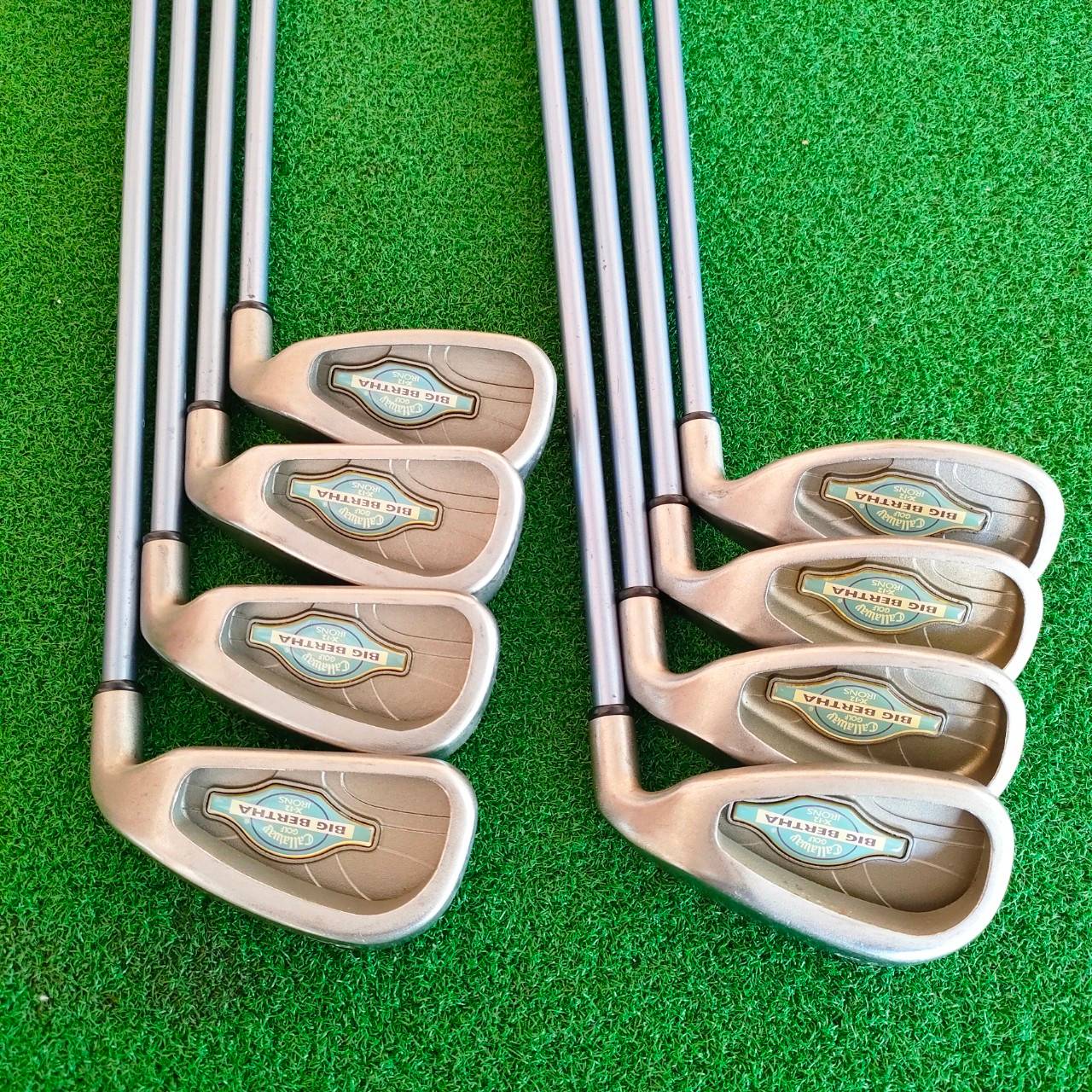 **ไม้กอล์ฟสำหรับผู้หญิง** ชุดเหล็ก CALLAWAY BIG BERTHA X-12 LADY มีเหล็ก 5-9 เเละ PW AW SW ก้าน SUPER JV200 FLEX L