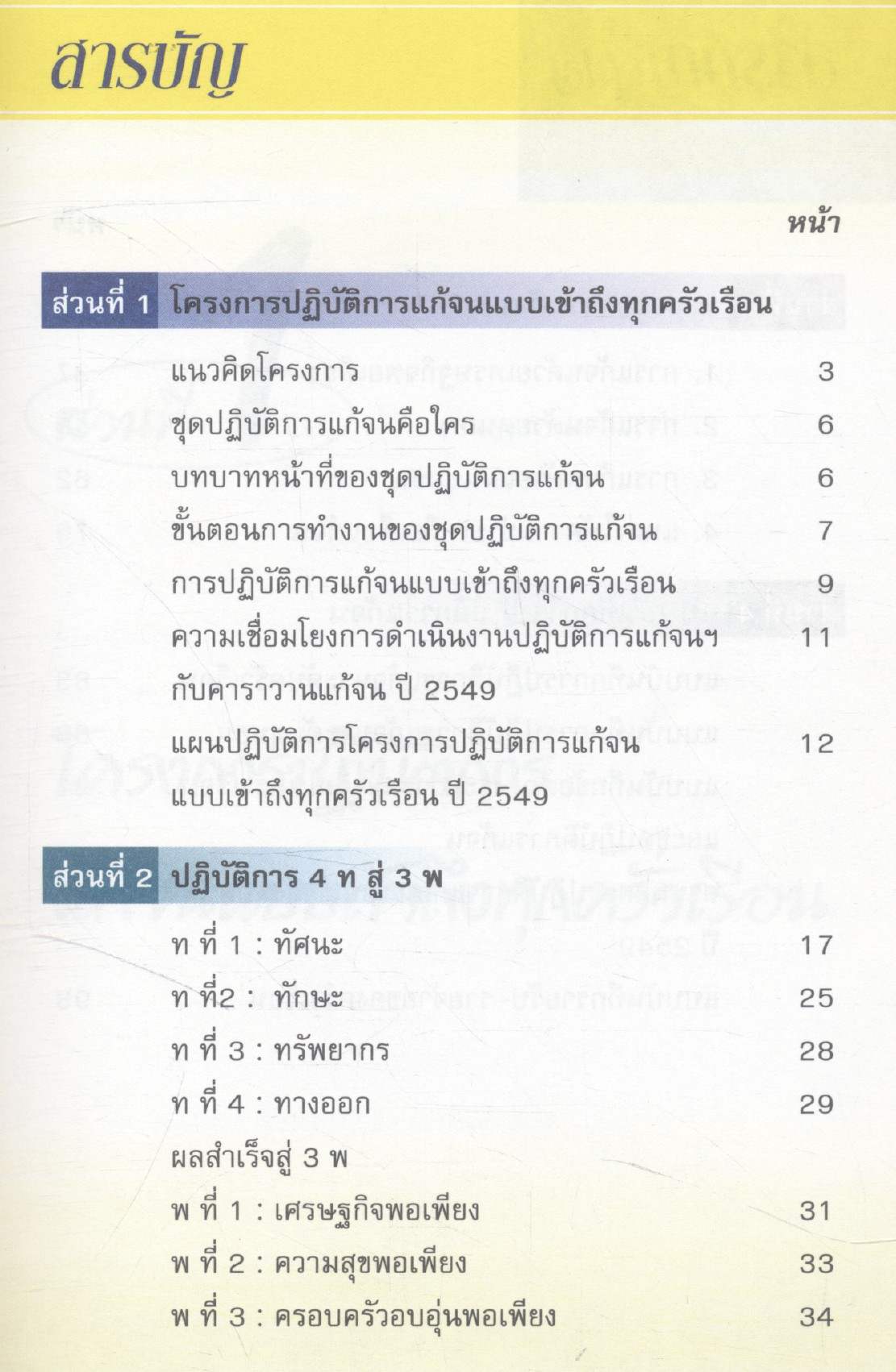 คู่มือชุดปฏิบัติการแก้จน แบบเข้าถึงทุกครัวเรือน