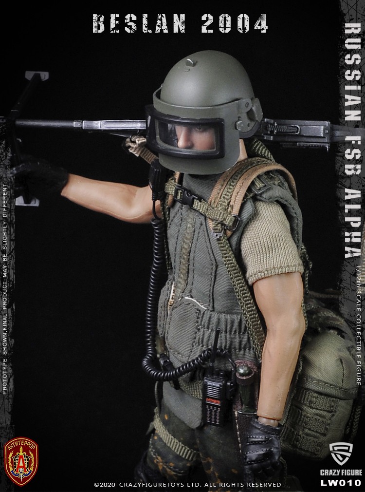 [สั่งจอง] Crazy Figure LW010 1/12 Russian alpha special forces machine gunner