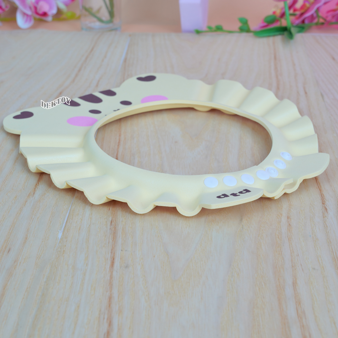 PAPABABY หมวกอาบน้ำเด็ก Shower Cap หมวกกันแชมพู รุ่นTCAT003 ใส่ตัดผมได้ หมวกกันน้ำเข้าตาเด็ก หมวกอาบน้ำเด็ก 6M+