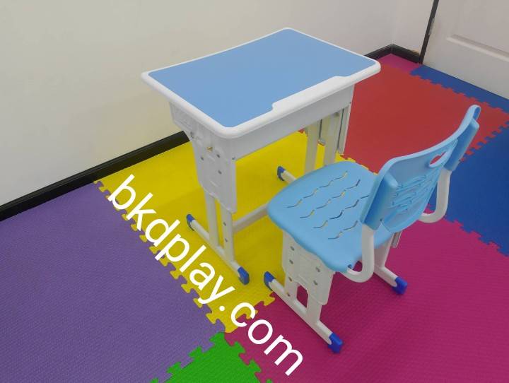 ชุดโต๊ะอนุบาล-ประถม ชุดโต๊เก้าอี้เรียนเดี่ยว ปรับระดับได้ ขาคู่ นักเรียนประถม, โต๊ะเรียนเดี่ยว โต๊ะนักเรียนประถม-มัธยม โต๊ะเขียนหนังสือ เฟอร์นิเจอร์เด็ก พร้อมส่ง