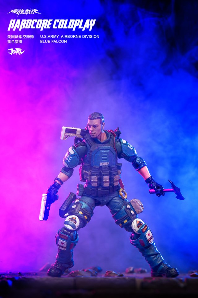[สั่งจอง]JOYTOY 1/18 JTHC003 U.S.army paratrooper blue falcon