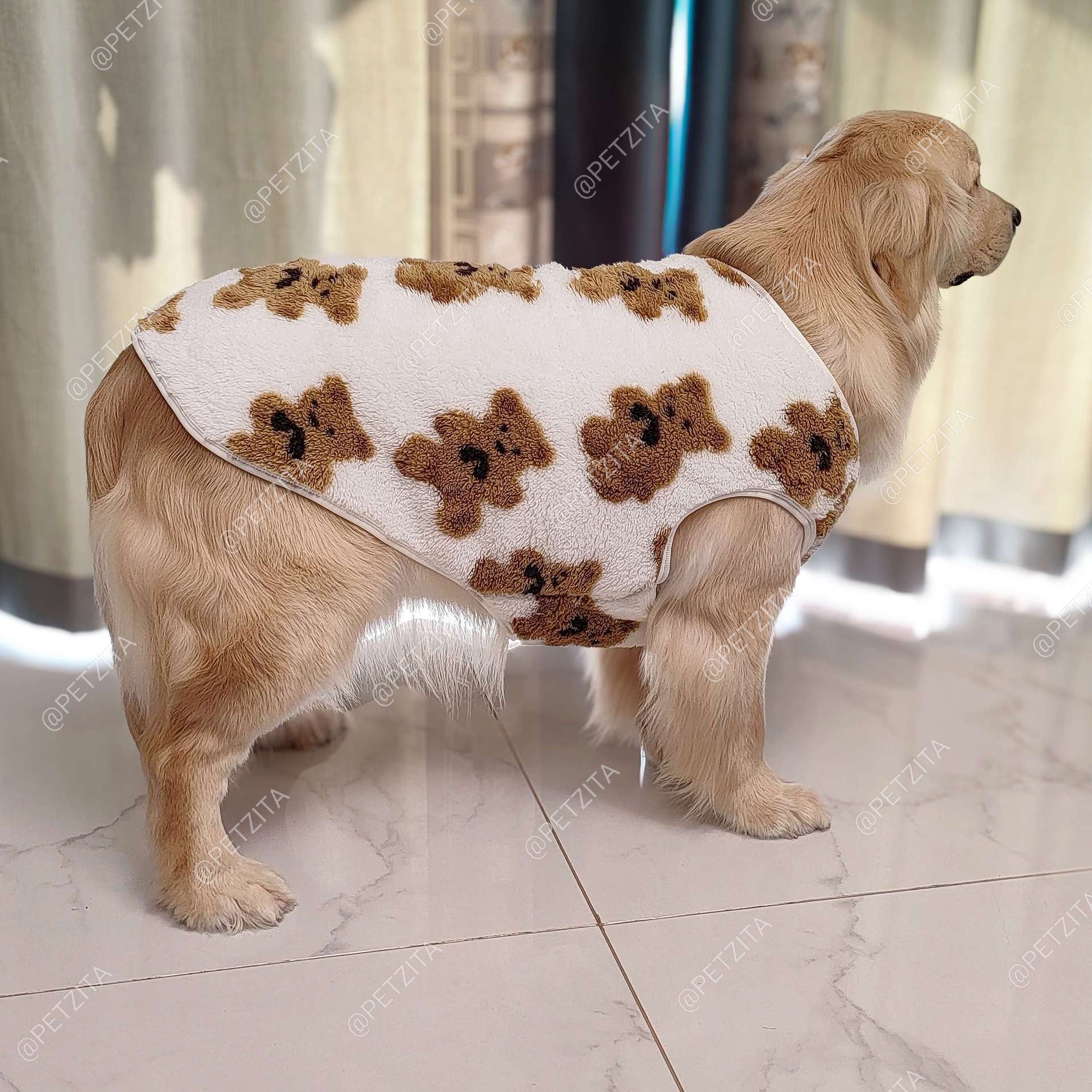 🇹🇭พร้อมส่ง🇹🇭 🐶🐕 เสื้อผ้าสำลีขนปุยนุ่มนิ่ม สำหรับ สุนัขพันธุ์กลาง ถึง หมาใหญ่