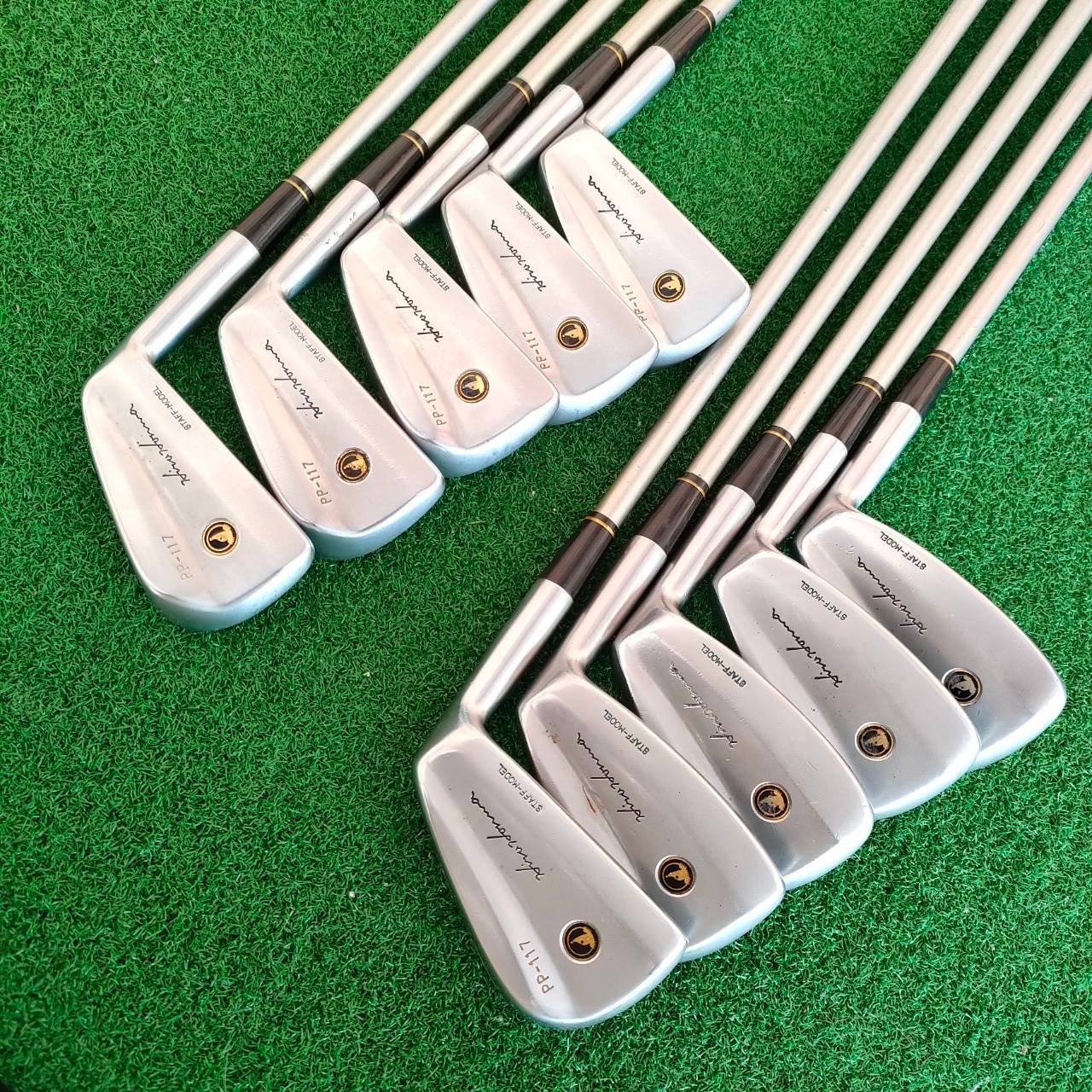 ชุดเหล็ก HONMA PP-117 STFF-MODEL มีเหล็ก 2 - 11 ชุดใหญ่สุดๆ 10 ชิ้น ก้าน BORON NEW-VIO FLEX S-2 สุดยอดวัสดุแห่งความพรีเมี่ยม FORGED ระดับสูงของญี่ป่น ใบสวยมาก สภาพสวยมาก ราคานี้ไม่มีอีกแล้ว!!!