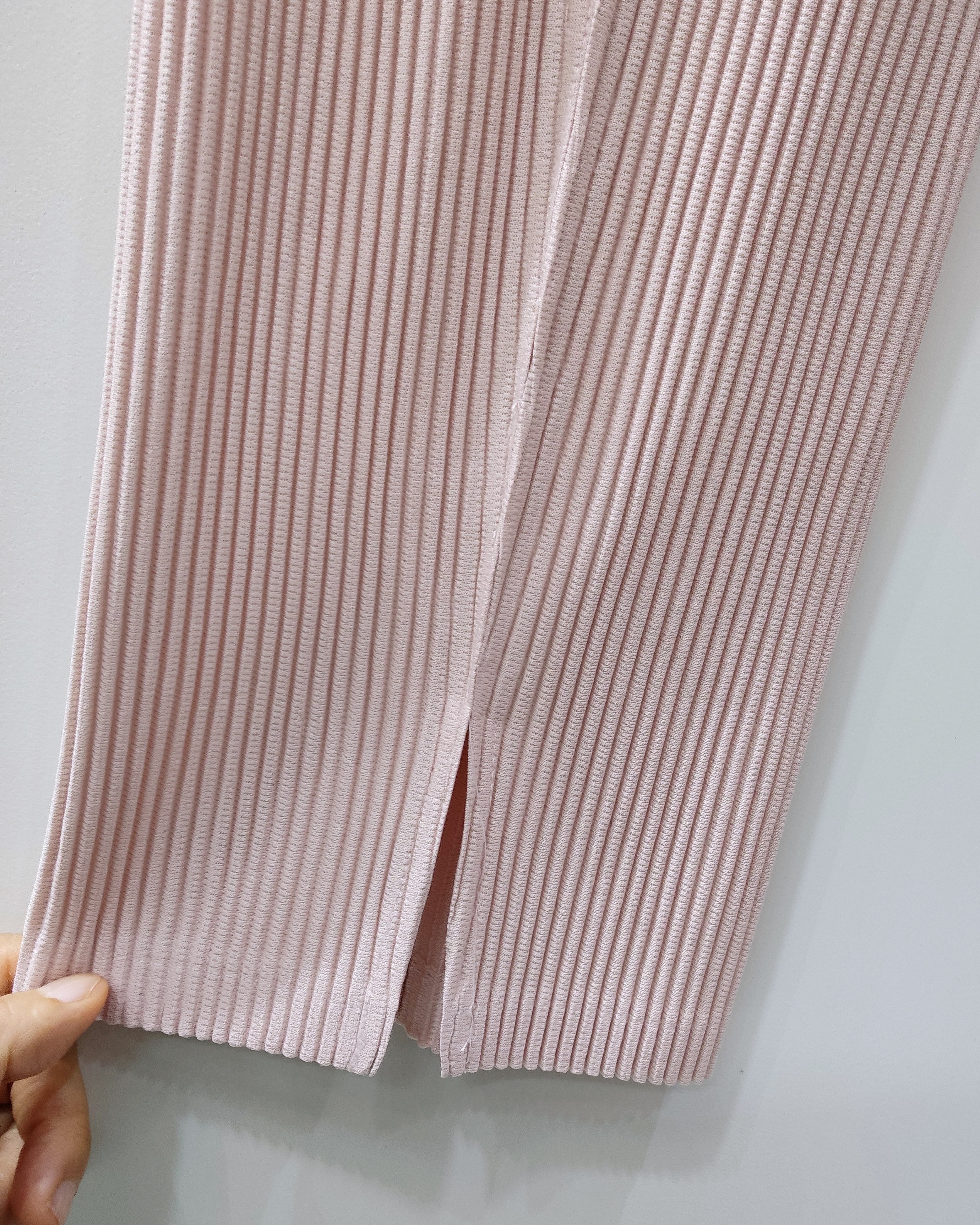 ยาว36,37นิ้ว!! 2MUAY รุ่น GJO8769 กางเกงผ้าหนาอัดพลีท THICK SLIM SPILT FRONT PLEATED PANTS 14 สี FREE SIZE