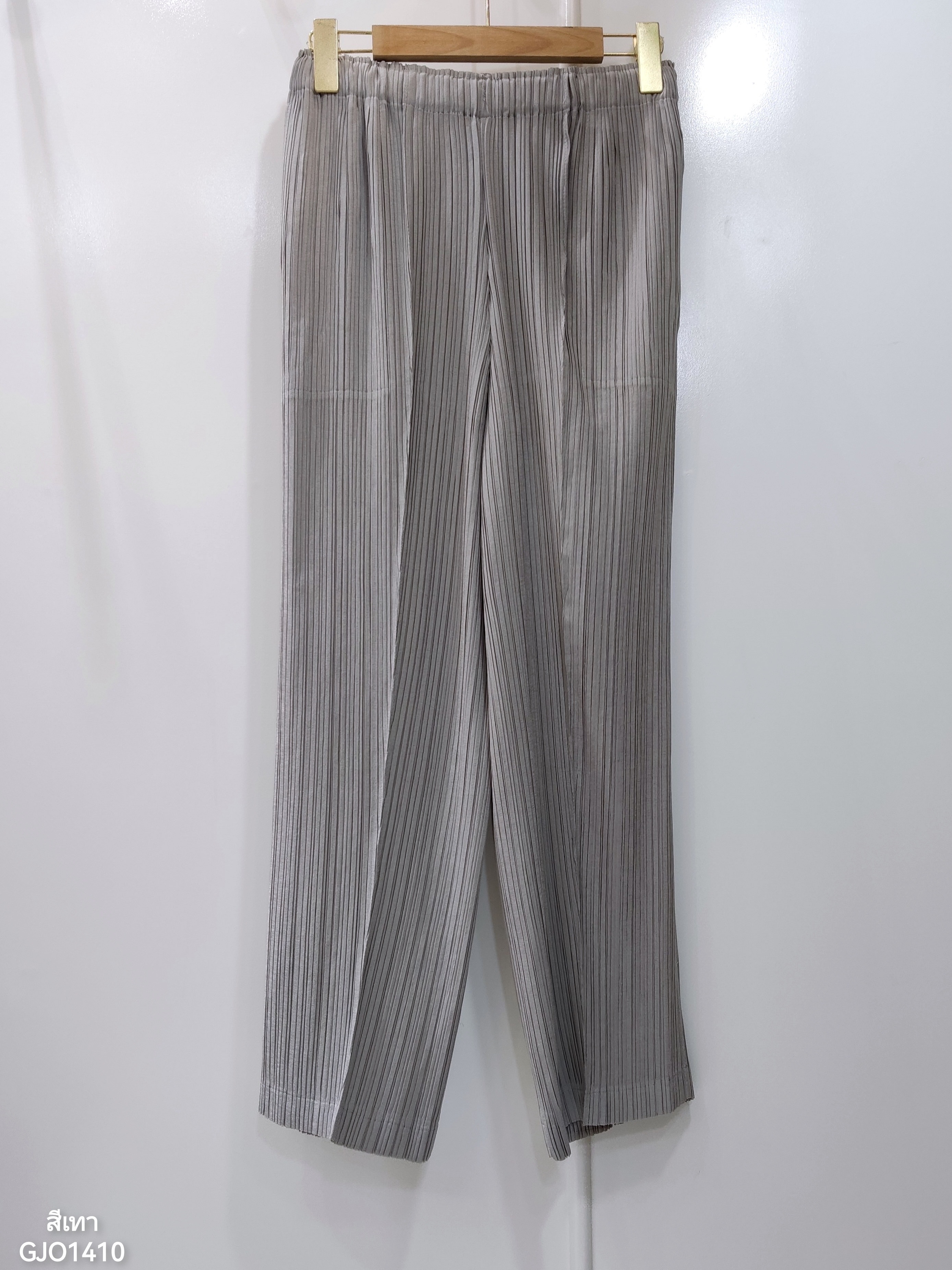 ยาว 36 นิ้ว 2MUAY GJO1410 กางเกงพลีทคุณภาพ STRIGHT PLEATED PANTS 8 สี FREE SIZE