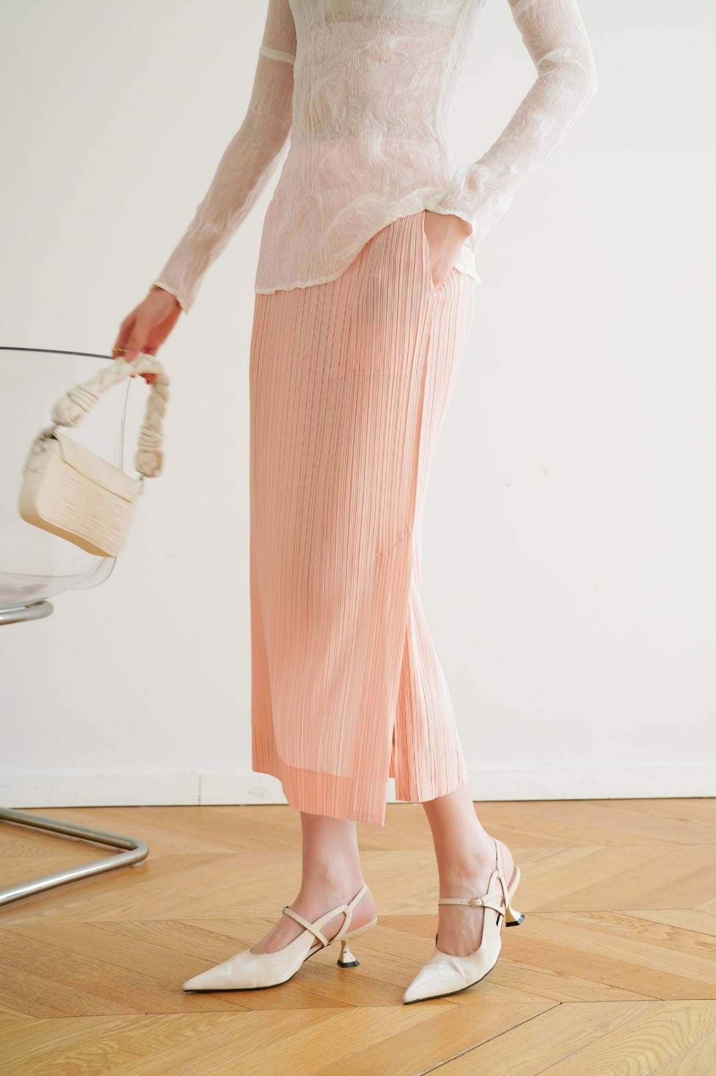 ยาว 32นิ้ว! 2MUAY รุ่น GJO7127 กระโปรงผู้หญิง กระโปรงอัดพลีทคุณภาพ 12สี FREE SIZE SIMPLY PLEATED SKIRT