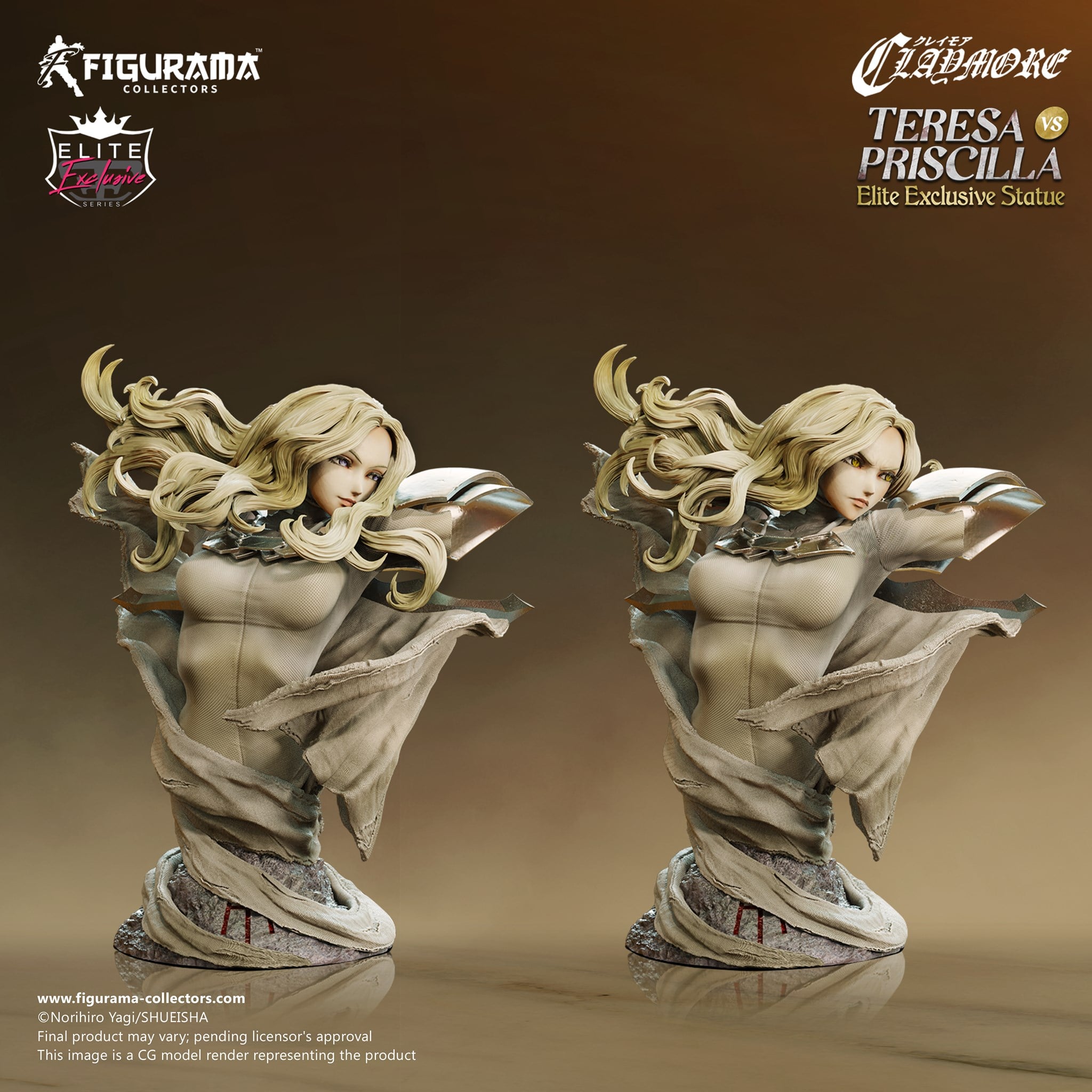 [สั่งจอง]Figurama Collectors : Elite Fandom Statue Teresa vs. Priscilla (Claymore)