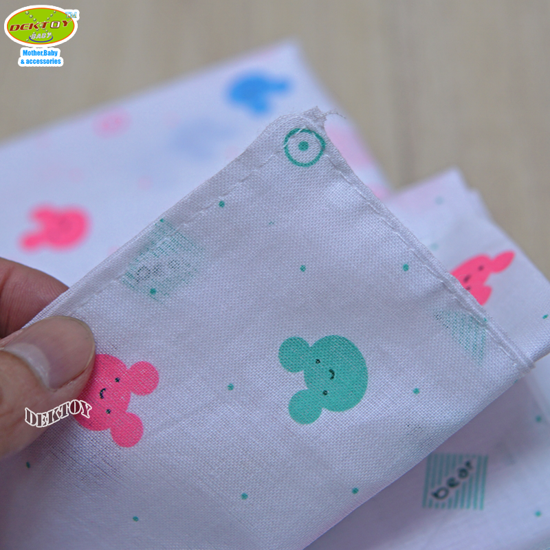 Gold Baby ผ้าอ้อมสาลู 2 ชั้นเกรดA ลายหัวหมี Bear 12 ผืน