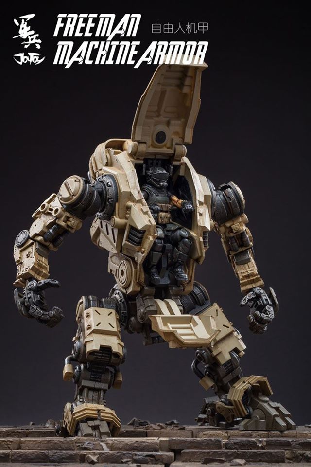 [สั่งจอง]จักรกลกระดูกเหล็ก ทะเลทรายและสายลม JOYTOY 1/18 81921011/2 Free man tactical mecha [Blue Ver./Sandy Ver.]