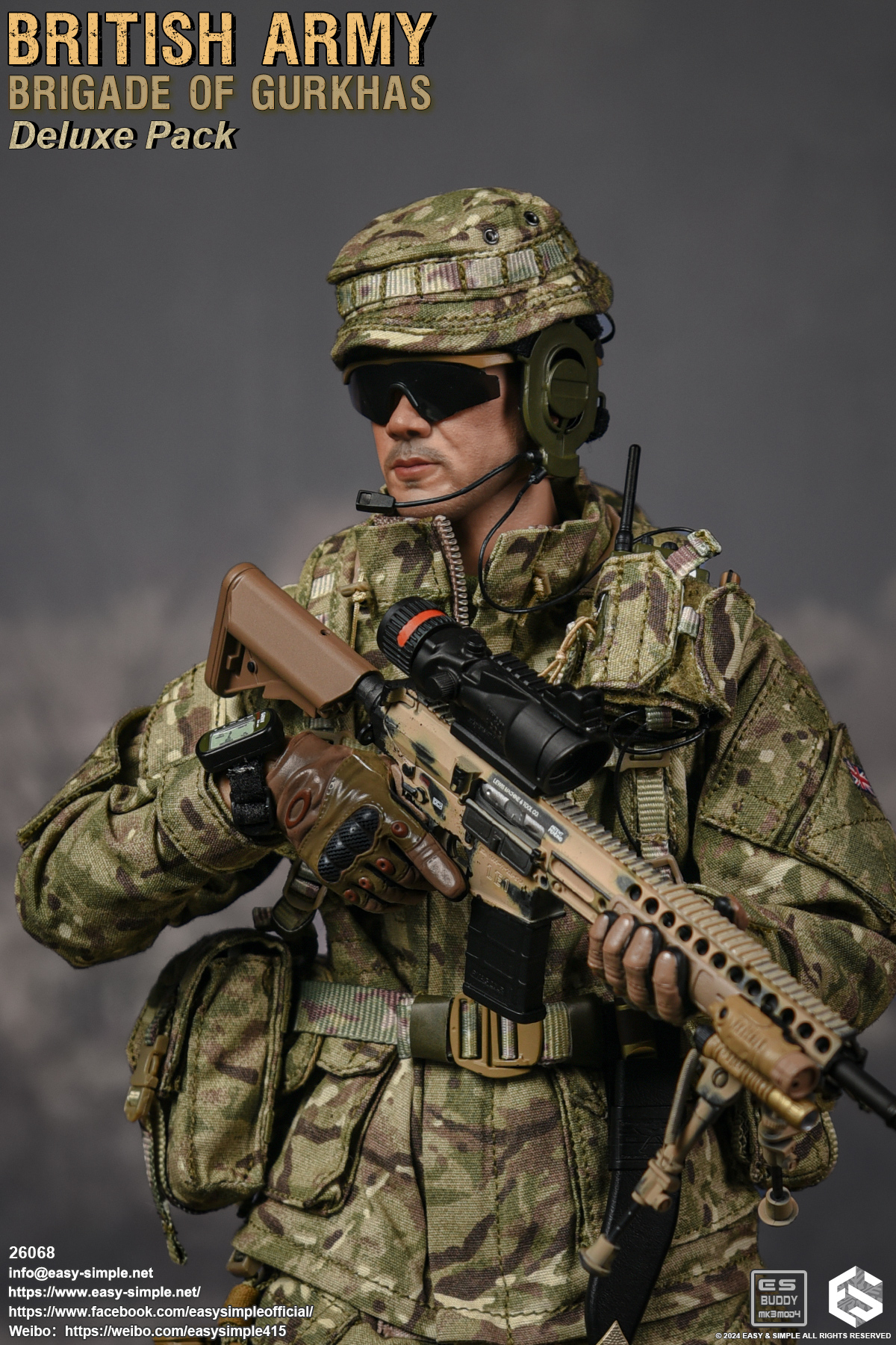 [สั่งจอง]Easy&Simple 26068 1/6 : British Army Brigade of Gurkhas Deluxe Pack