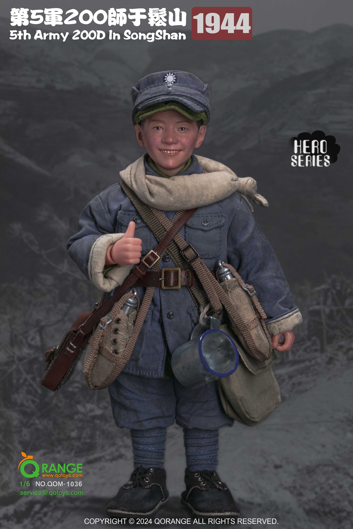 [สั่งจอง] ORANGE QOTOYS QOM-1036 1/6 : 5th Army 200D In SongShan 1944