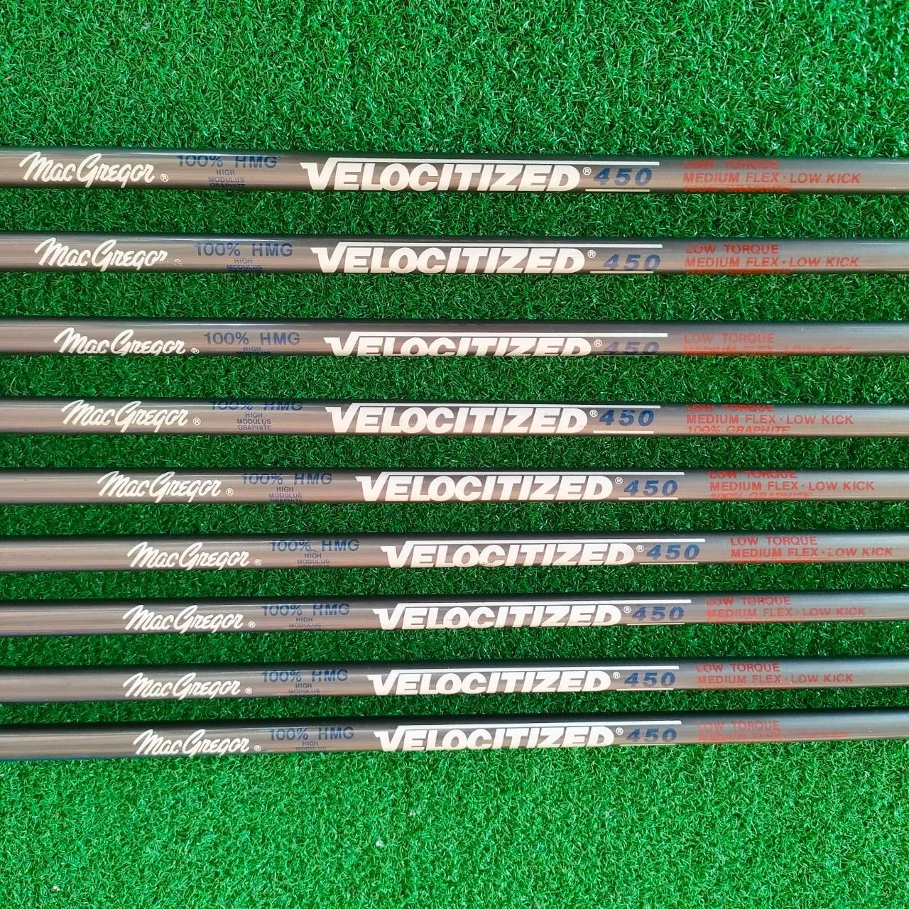 ชุดเหล็ก MACGRAGOR CG 1800 4-WAY BALANCE มีเหล็ก 3-9 PW SW ก้าน VELOCITIZED 450 ถ่วงบล๊านซ์ 4 ทิศ ตีง่ายมาก ตีตรงมากๆ น้ำหนักรวมเบามาก แต่น้ำหนัก สวิงเวทดีมาก