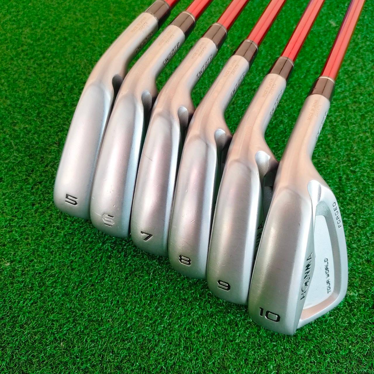 ชุดเหล็ก HONMA TOUR WORLD TW727P FORGED มีเหล็ก 5 -10 ทั้งหมด 6 ชิ้น ก้าน BASSARA FLEX R ชุดนี้ก้านโมสุดแพงครับ