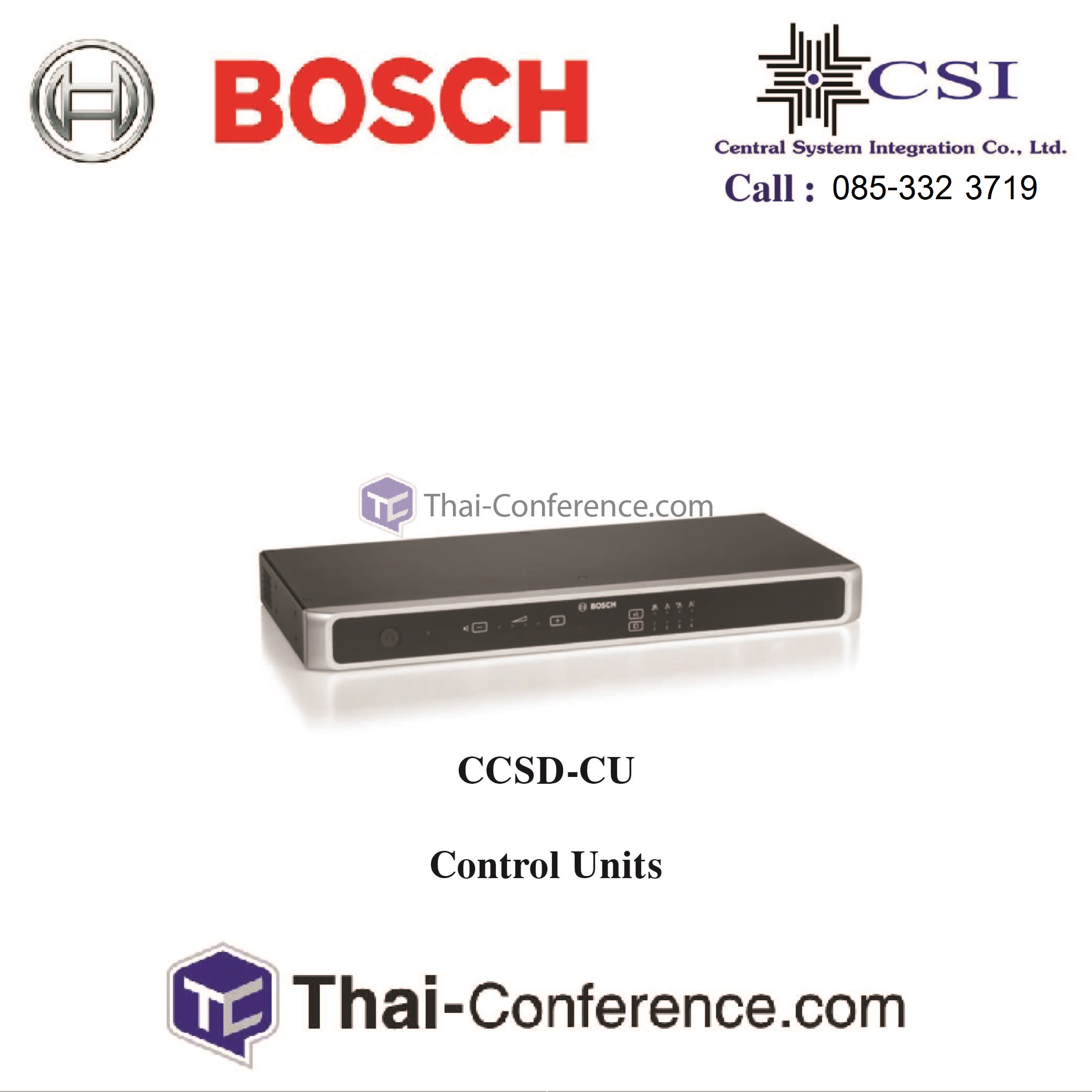 BOSCH CCSD-CU, Control Unit