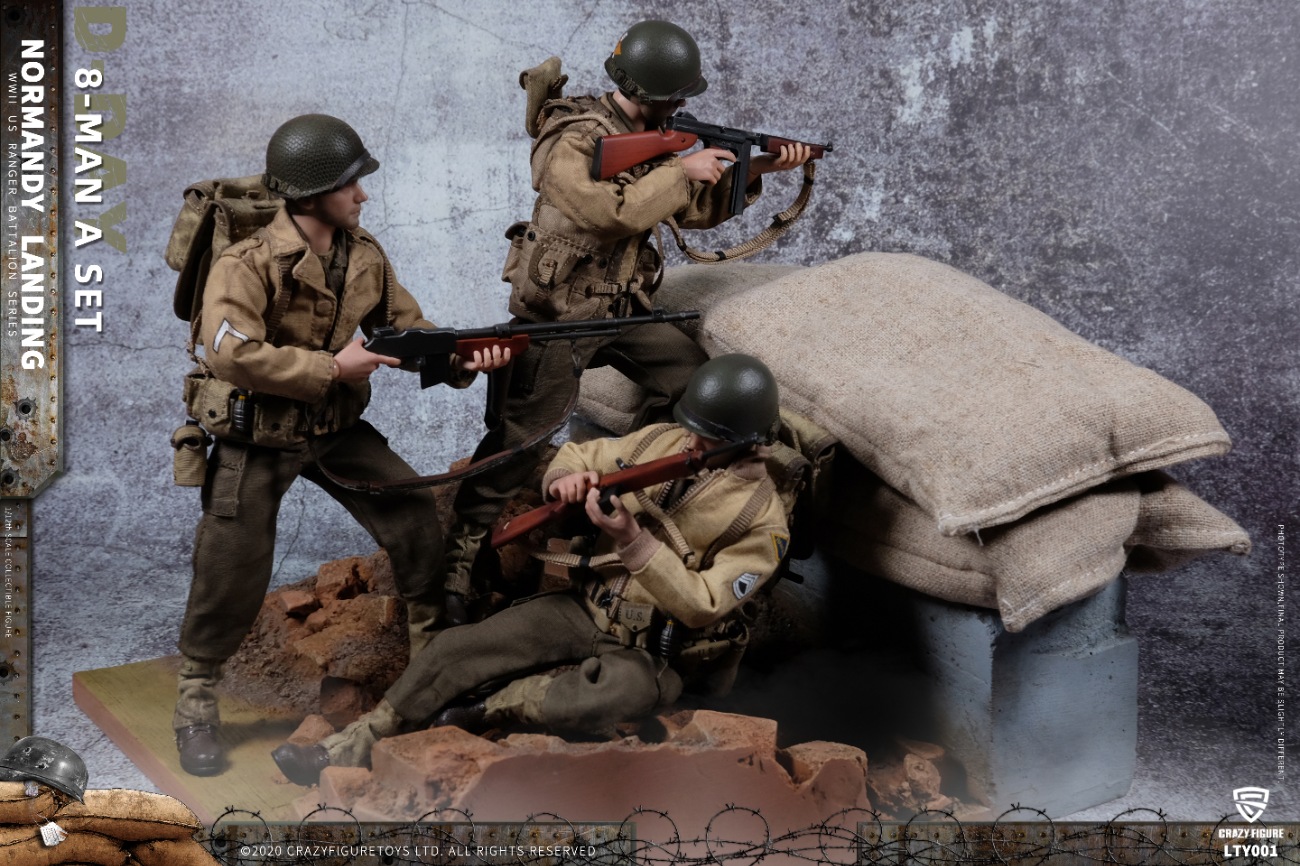 [สั่งจอง] Crazy Figure LTY001 1/12 : WWII U.S. Army On D-Day Deluxe Edition