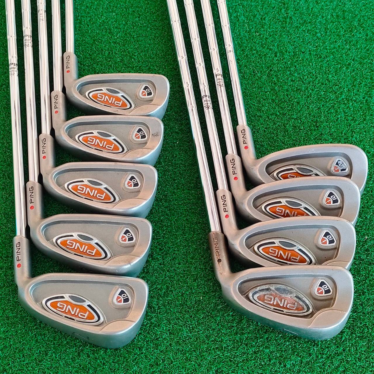 ชุดเหล็ก PING I10 จุดแดง มีเหล็ก 2 - 9 เเละ W ชุดใหญ่เต็มสูบ มีเหล็ก 2 ด้วย ก้าน CUSHIN PING เดิมๆ วัสดุ PING ไม่เหมือนใคร