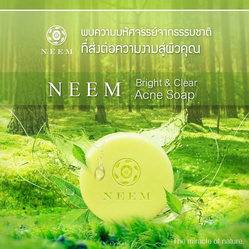 ์Neem สบู่ดีท็อกล้างสารพิษใต้ผิวหน้า ขนาด 25 กรัม