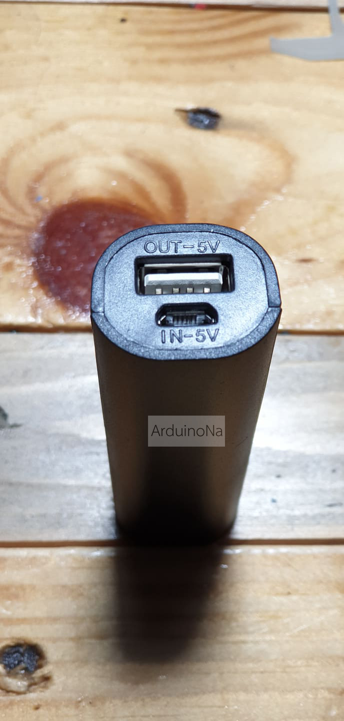 กล่องใส่แบตพร้อมโมดูลชาร์ต Li-ion 18650 แบบ 1 ก้อน ทำเป็น Powerbank ได้ทันที แบบกลม