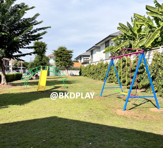 เครื่องเล่นสนามเหล็ก สไลเดอร์โค้งปีนป่ายสีรุ้ง สไลเดอร์ บาร์โค้ง ปีนป่าย Outdoor Playground, ราคาโรงงาน สินค้า สั่งผลิต 10-20 วัน