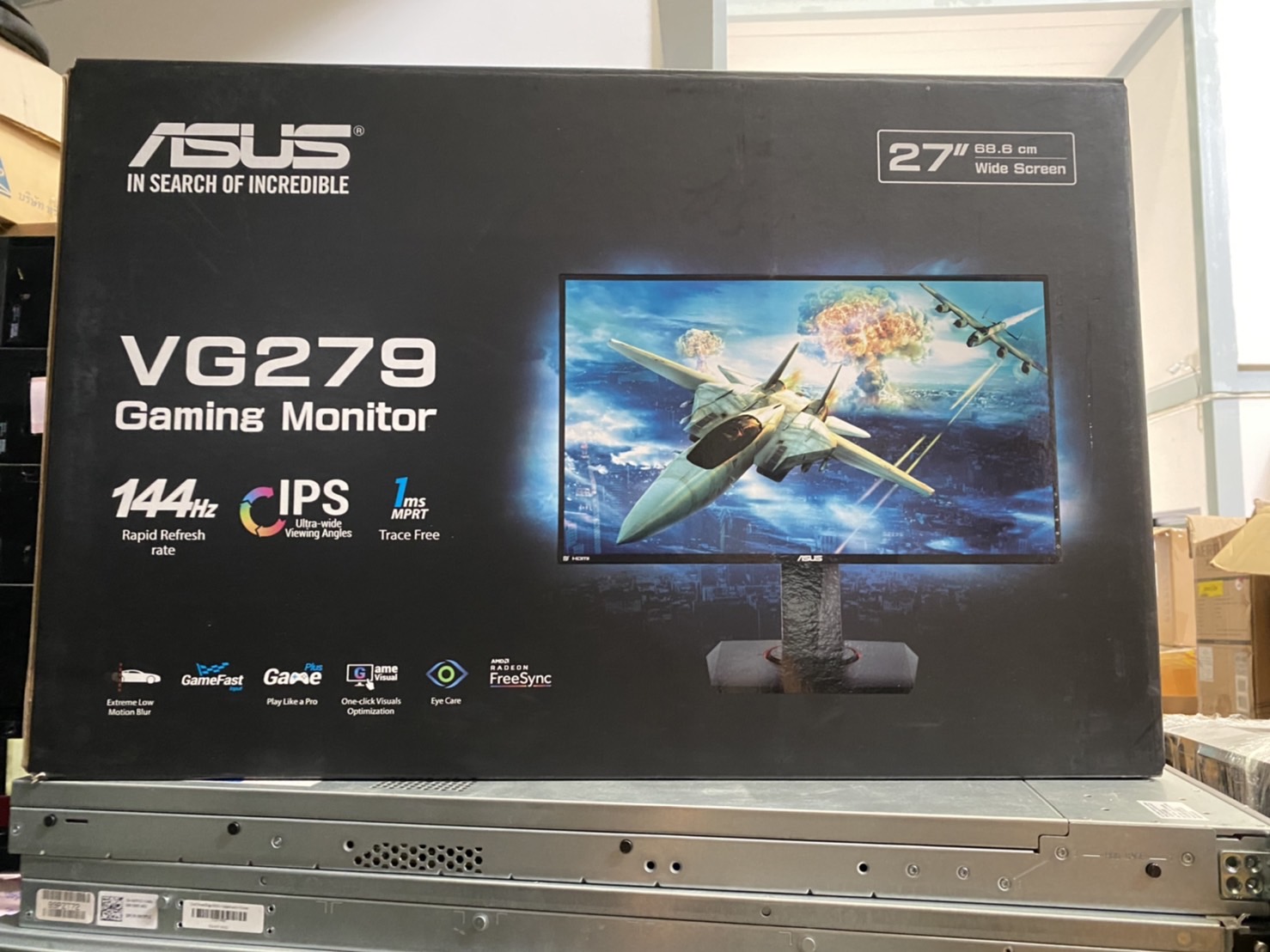 MONITOR (จอมอนิเตอร์) ASUS VG279Q 27" IPS 1MS 144Hz