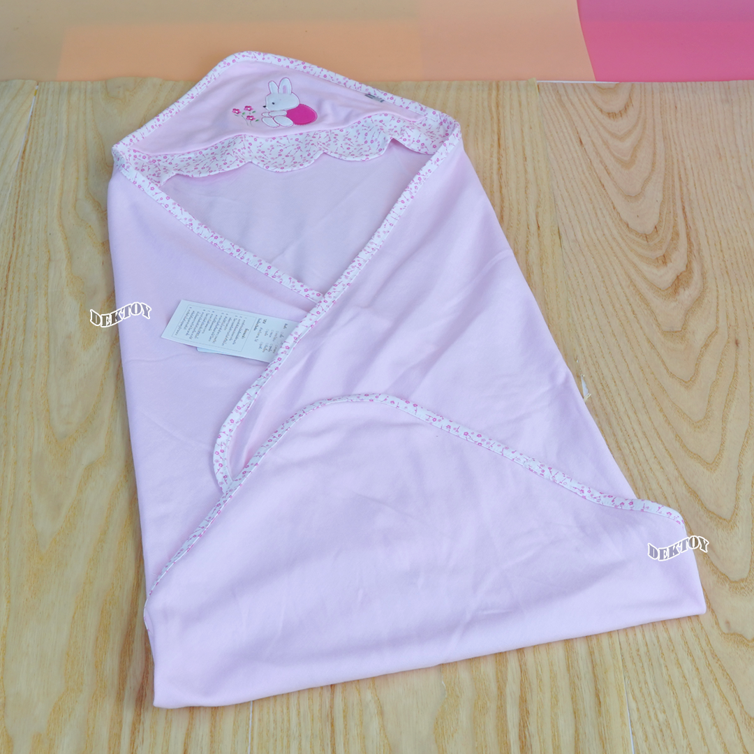 Tomtomjoyful ผ้าห่อตัวเด็กทารก แบบสำเร็จรูป ผ้านิ่ม ลื่น นุ่มสบาย Cotton 100% ไซส์ 70x70 ซม.