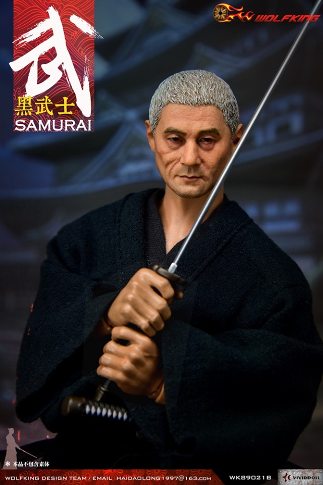 [สั่งจอง]WOLFKING 1/6 WK89021 A/B/C/D Black Samurai Custom Kit