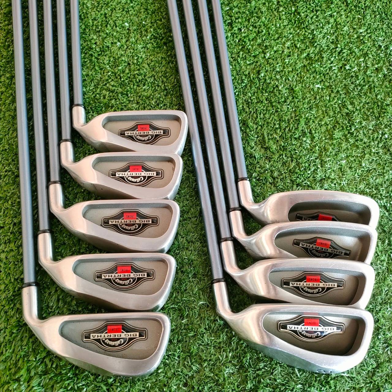 ชุดเหล็ก CALLAWAY BIG BERTHA มีเหล็ก 3-9 เเละ PW SW ก้าน RCH 90 FLEX R สภาพเก็บไว้ได้สวยมากๆๆๆ 90% ชุดนี้เป็นชุดคลาสสิค ที่นิยมสูงมากของ Callaway ไม้กอล์ฟมือสอง ของแท้ BY NakaraLuxurious