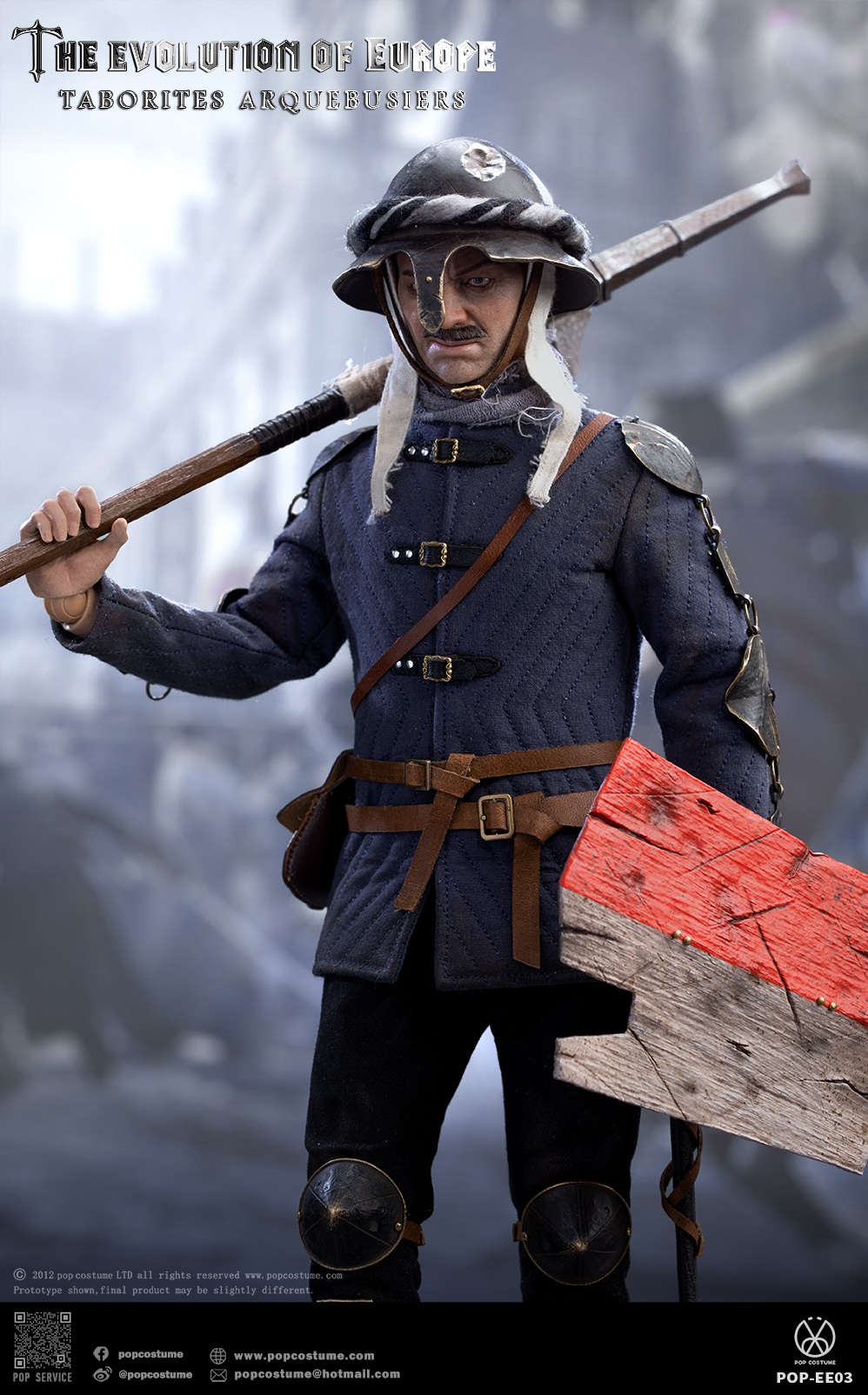 [สั่งจอง] POP COSTUME POP-EE03 1/6 : The Evolution of Europe Taborites Hussite Wars 1420 Arquebusiers
