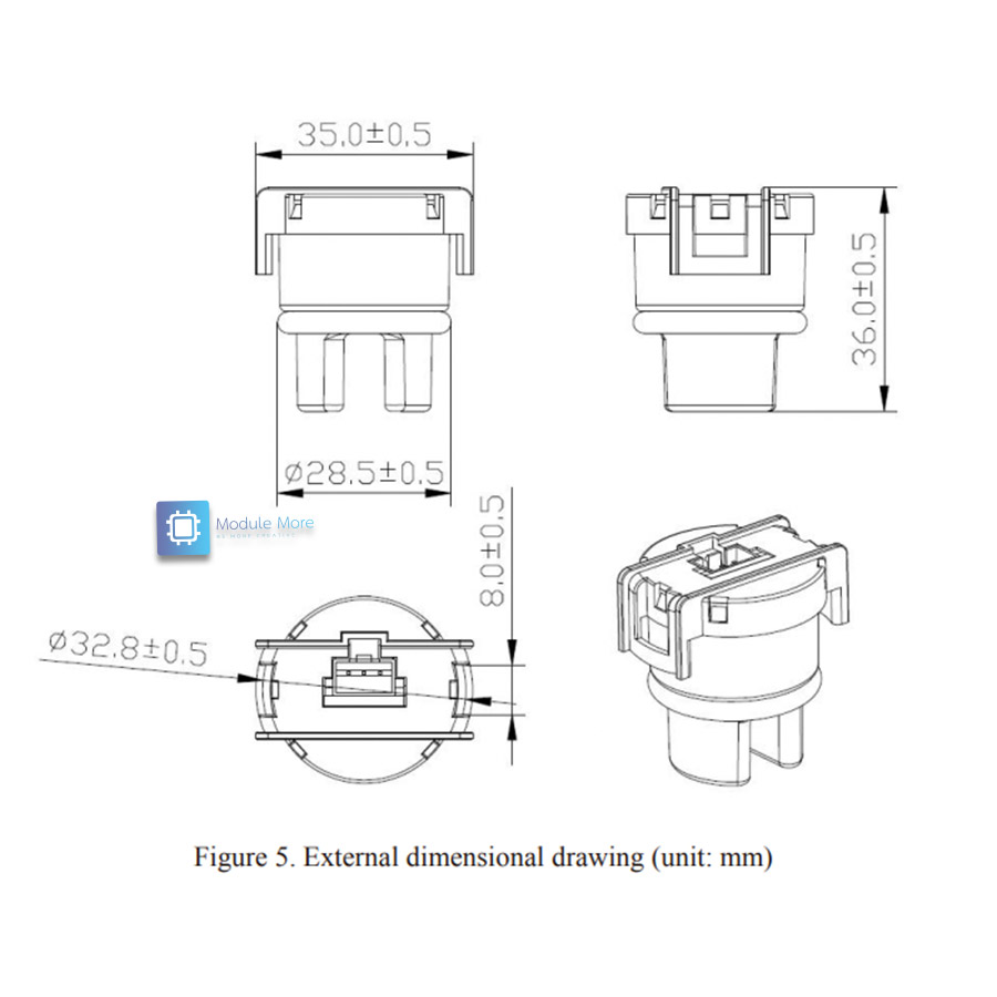 Turbidity sensor water quality environment monitoring sewage turbidity value detection module AZDM01