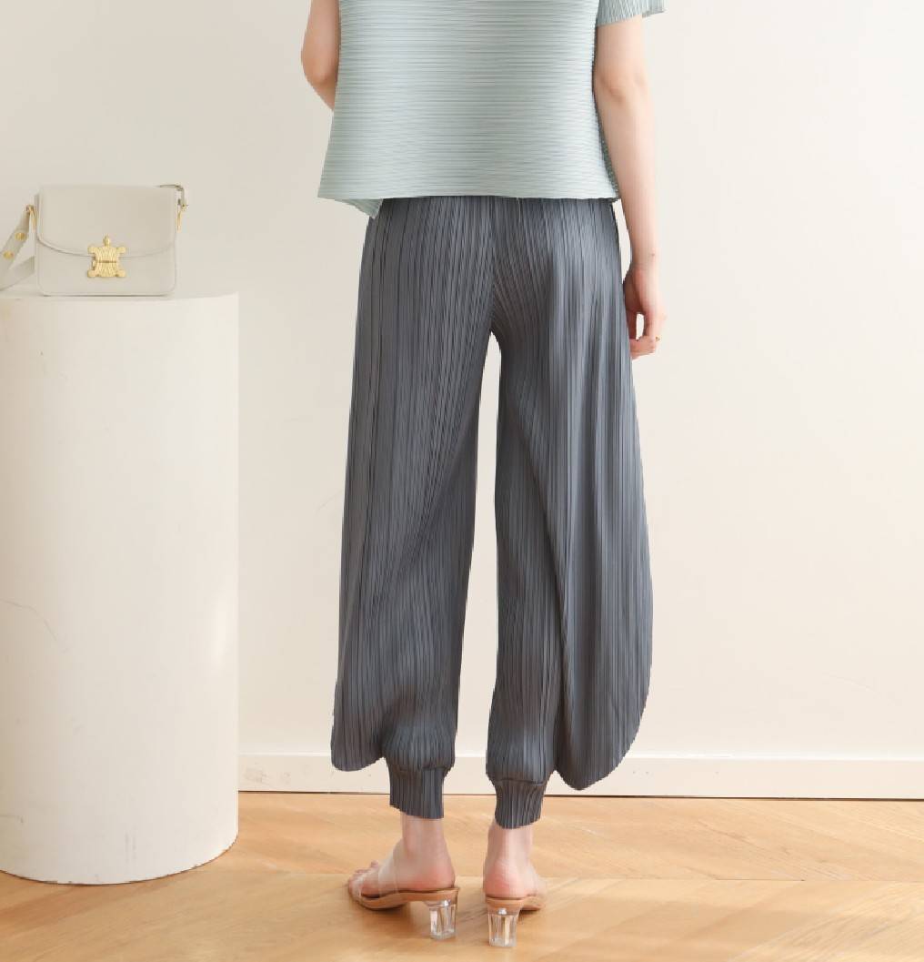 2MUAY รุ่น GJO3223 GENIE PLEATED PANTS กางเกงจินนี่ กางเกงพลีทคุณภาพ 10สี FREE SIZE