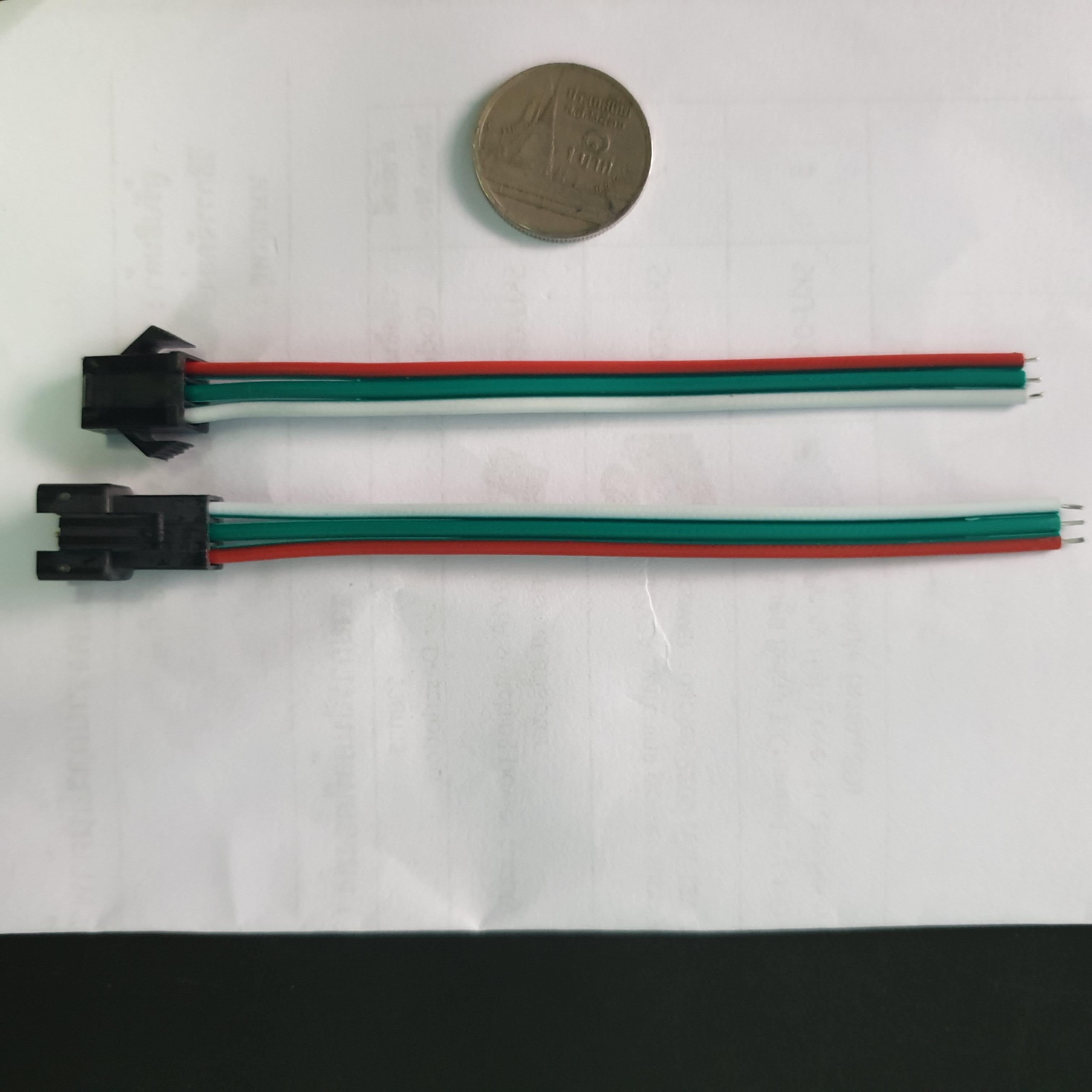 สาย JST SM Connector 3 pin สำหรับ LED strip ผู้-เมีย ยาว 20cm WS2811/2812B/1903 connector