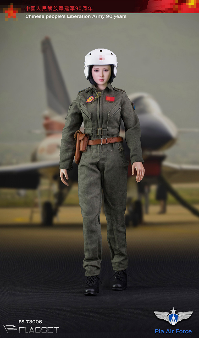 [พร้อมส่ง] FLAGSET 73006 1/6 : 90th Anniversary of the Founding of the Chinese People's Liberation Army - Female Pilot (Upgraded model Version)