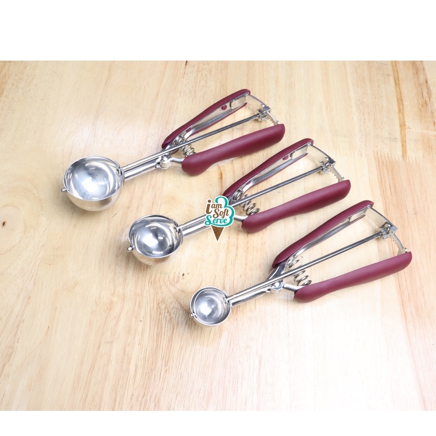 ที่ตักไอติม ช้อนตักไอศกรีม ขนาด 3 4 5 cm สกูปตักไอศครีม ช้อนตักไอติมสแตนเลส สกูปไอติม ที่ตักไอศกรีม ❗แข็งแรง❗ ❗ทนทาน❗