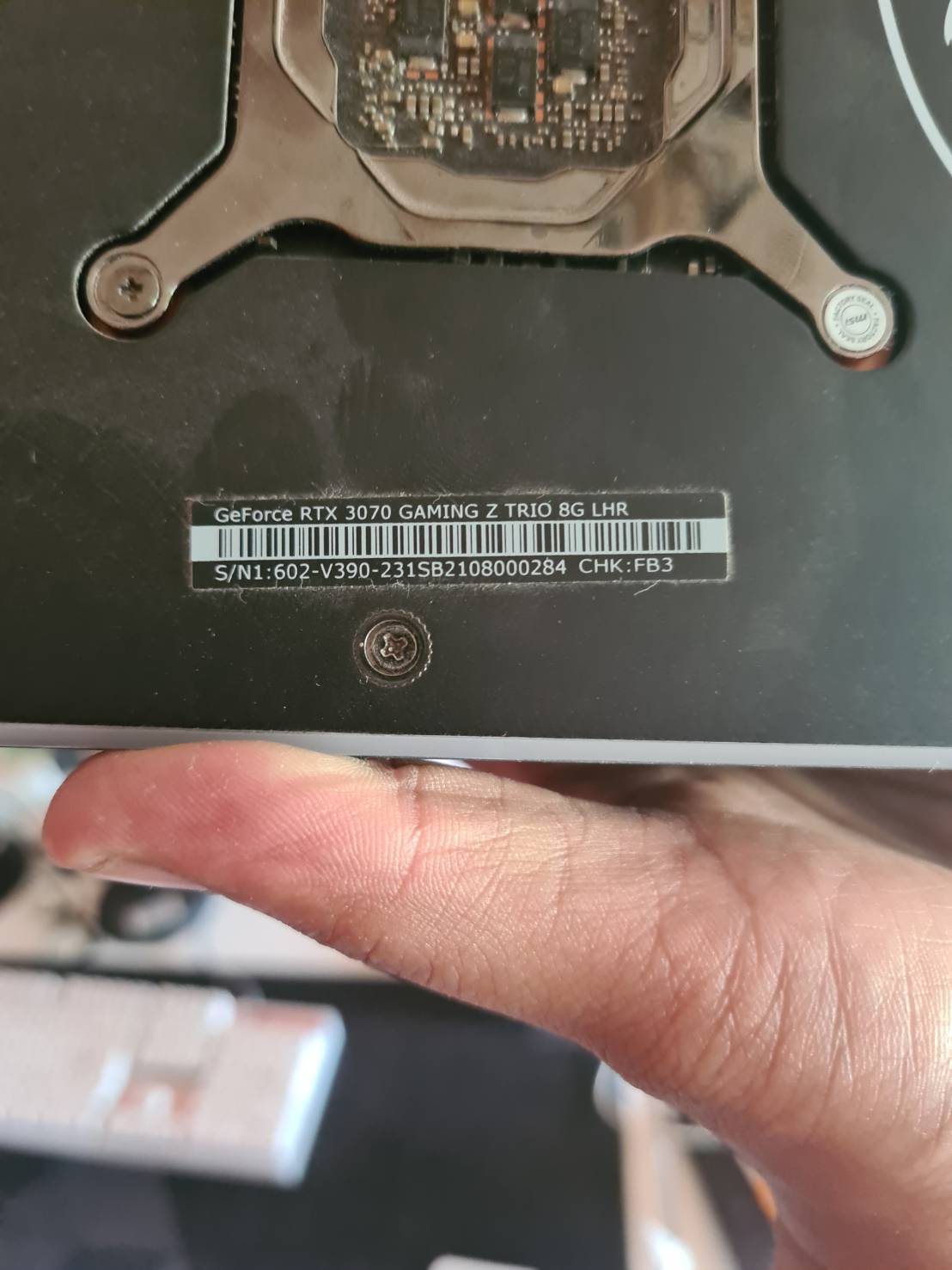 MSI GEFORCE RTX 3070 GAMING Z TRIO LHR 8GB GDDR6