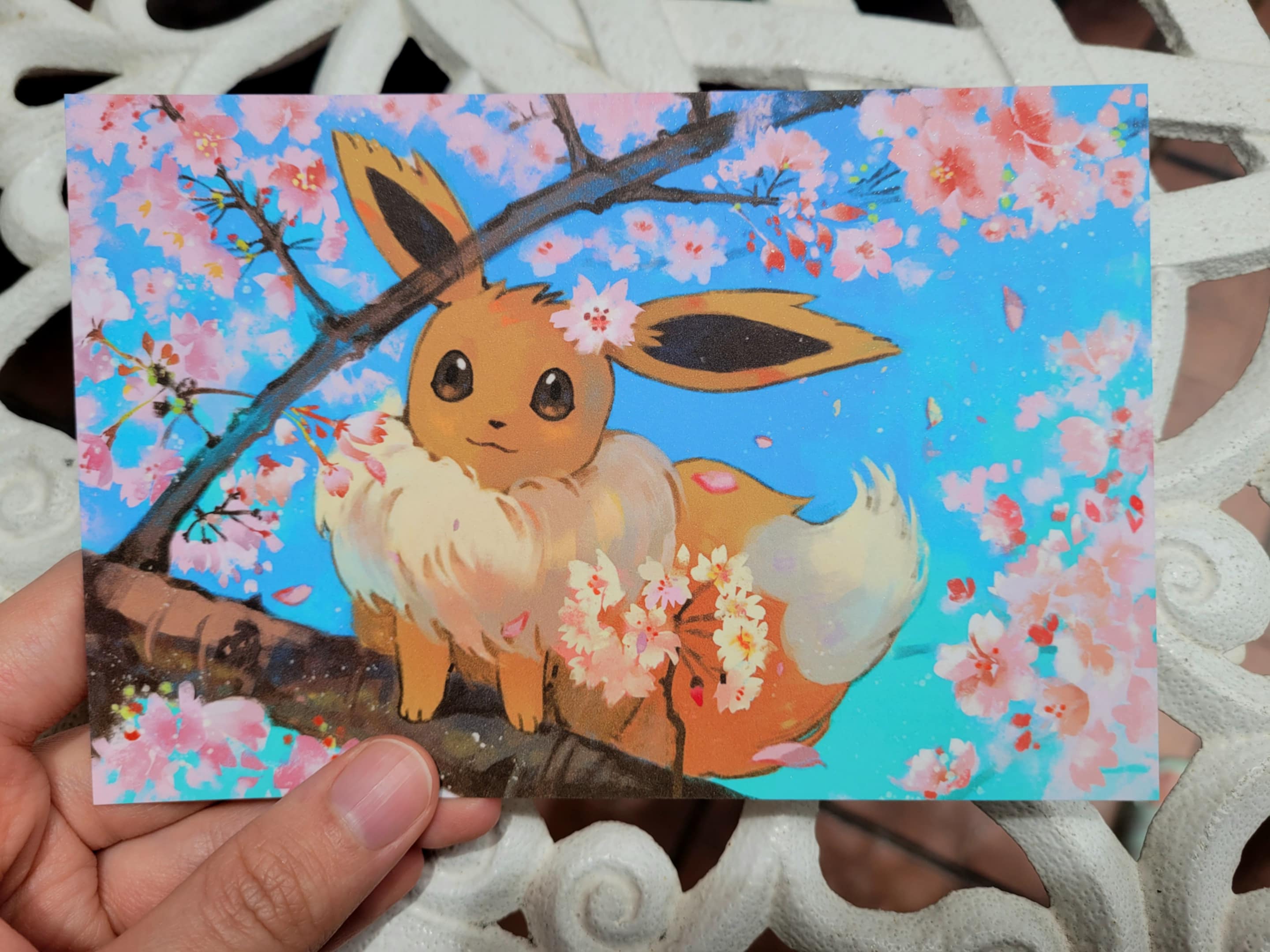 Art Print อีวุย evolution flowers