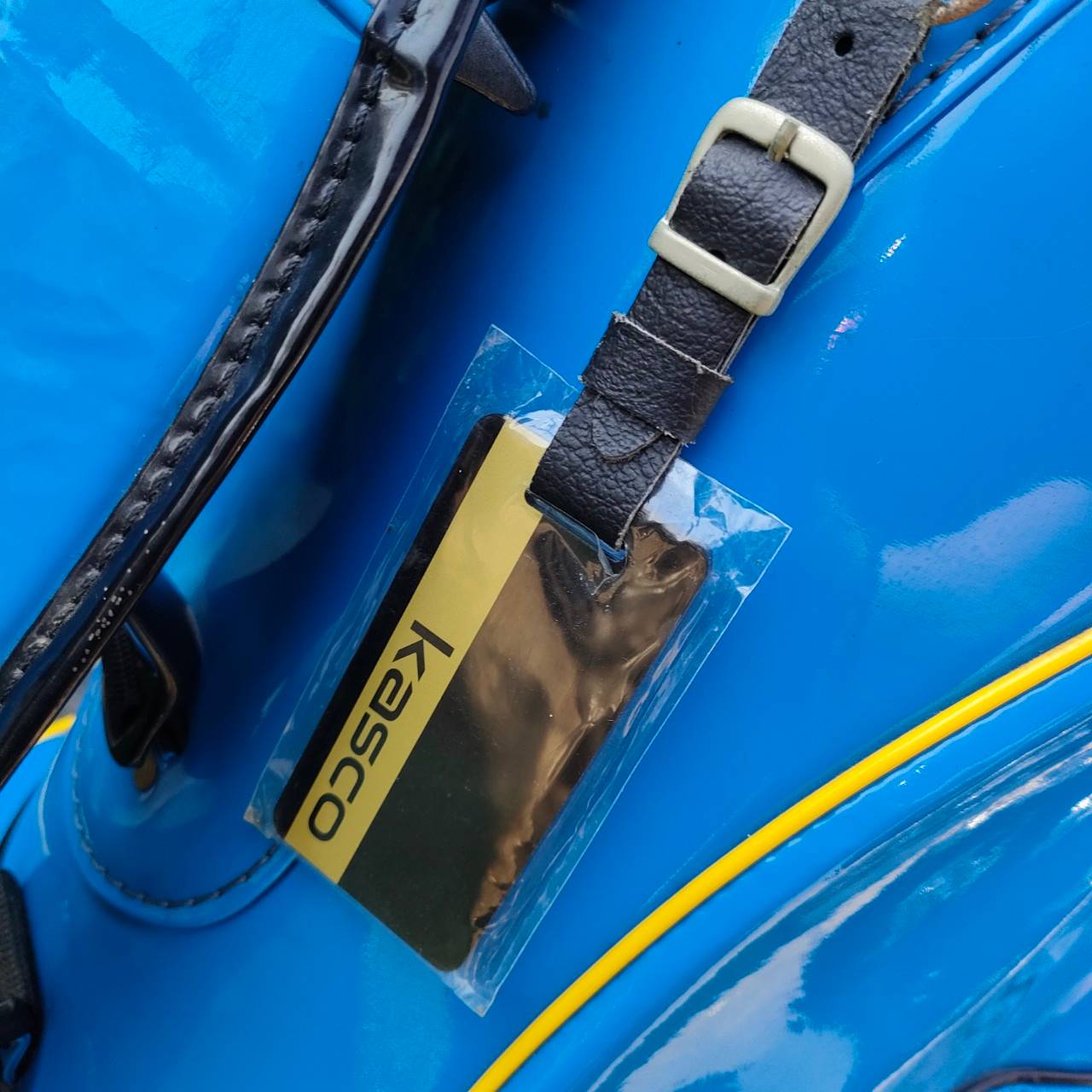 ถุงกอล์ฟ KASCO PROFESSIONAL MODEL มือสอง สภาพสวยเดิม หนังแก้วสีฟ้า ราคาพิเศษที่สุดแน่นอน!!!