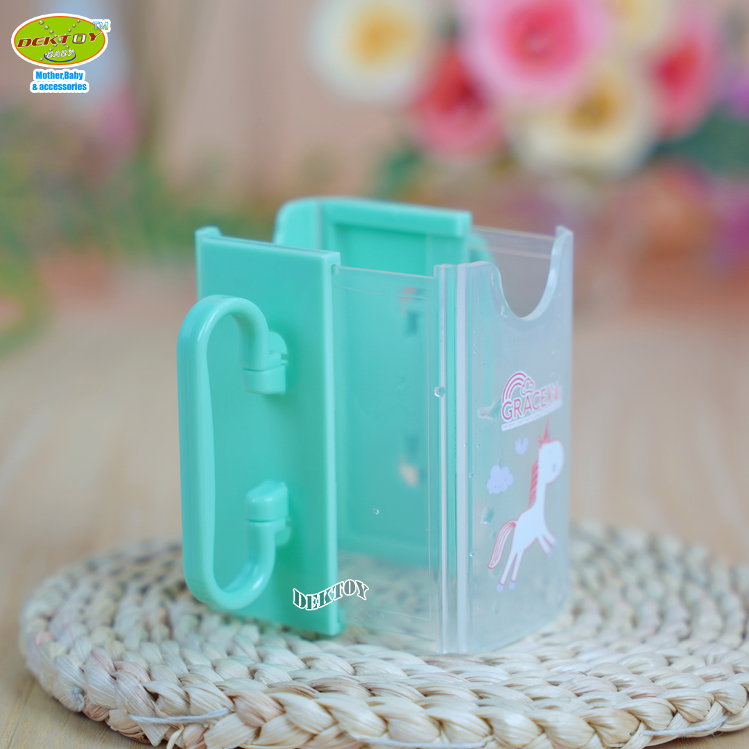 Grace Kids กล่องกันบีบนม ปรับขนาดได้ มีที่จับสะดวก ช่วยฝึกให้ถือกล่องนม ที่กันบีบกล่องนม ที่จับกล่องนม หัดดื่มนม