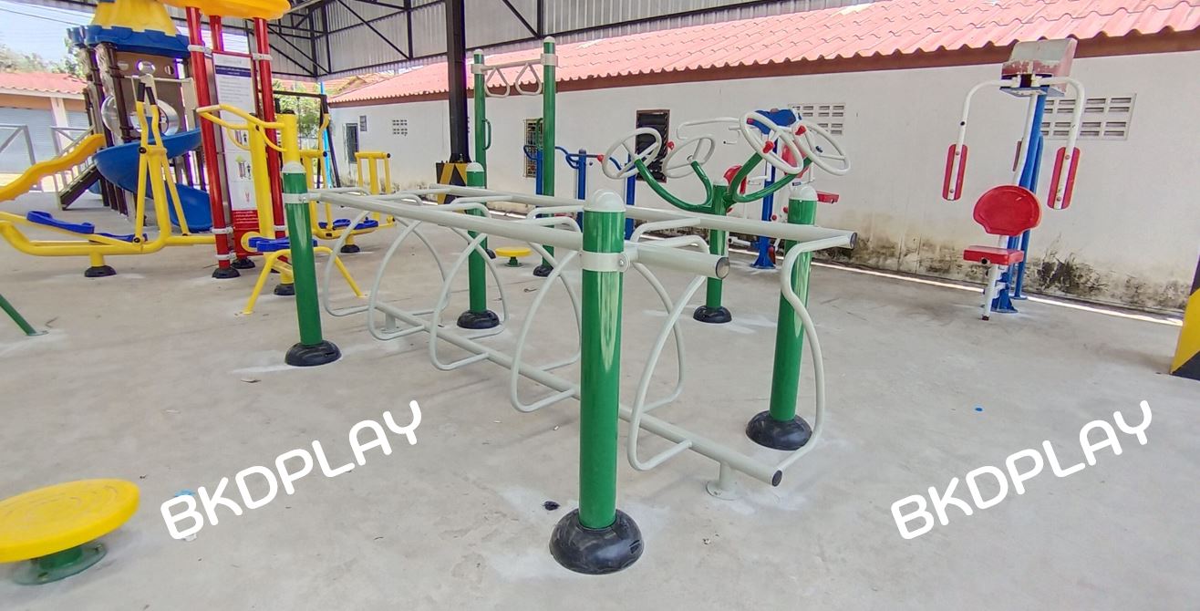 ชุดเครื่องออกกำลังกายกลางแจ้ง C, สนามกีฬา, เครื่องออกกำลังกายผู้ใหญ่, เครื่องออกกำลังกายสวนสาธารณะ หมู่บ้าน ,Exercise equipment outdoor , OutdoorPlayground ,ราคาโรงงาน