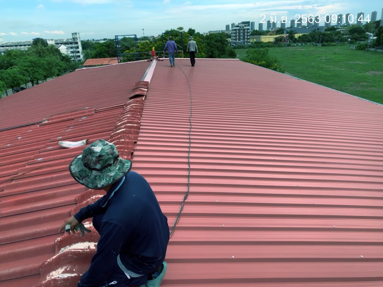 ดุริยางค์ตำรวจ(ปากเกร็ด) ปรับปรุงหลังคา,ฝ้า,เพดาน